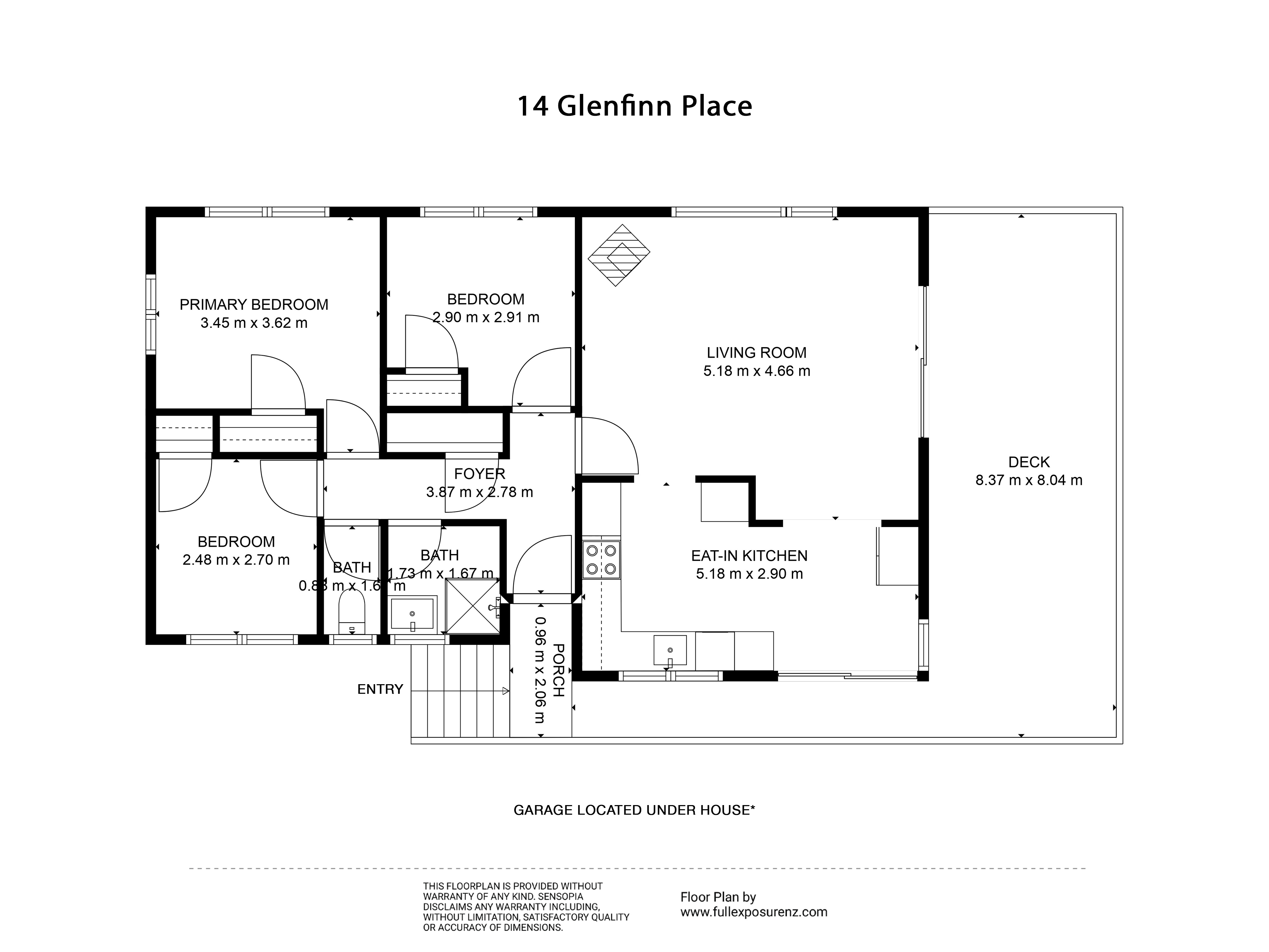 14 Glenfinn Place, Massey, Waitakere City, 3房, 1浴, House