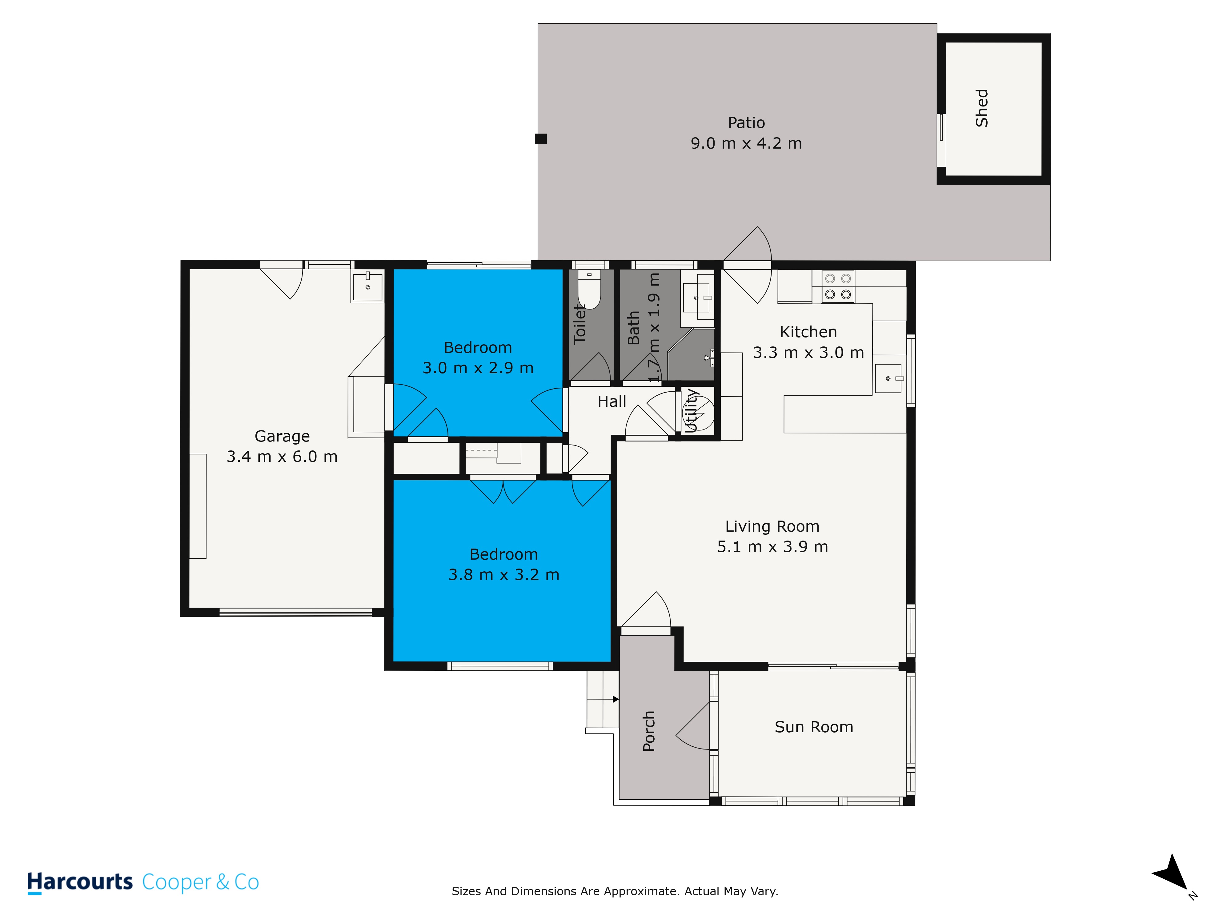 3/5a Tobruk Crescent, Milford, North Shore City, 2 રૂમ, 1 બાથરૂમ, House