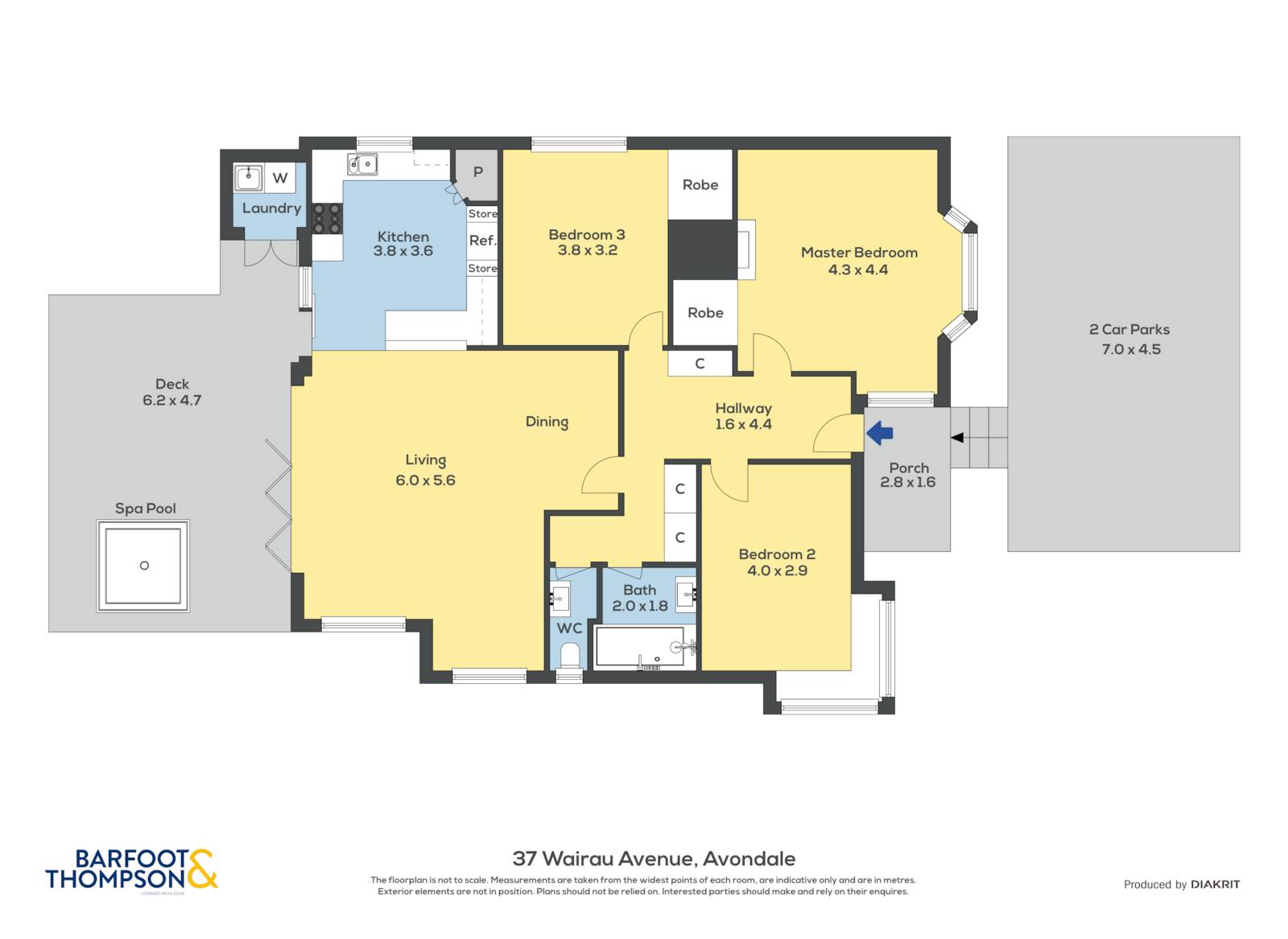 37 Wairau Avenue, Avondale, Auckland City, 3 રૂમ, 1 બાથરૂમ, House