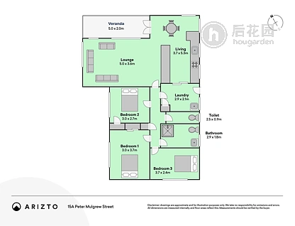 15a Peter Mulgrew Street, New Windsor, Auckland, 3 ਕਮਰੇ, 1 ਬਾਥਰੂਮ