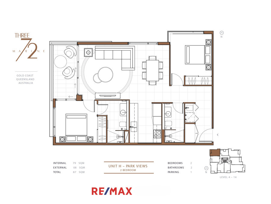 UNIT 1208 372 MARINE PDE, Labrador, Gold Coast, 0房, 0浴, Unit