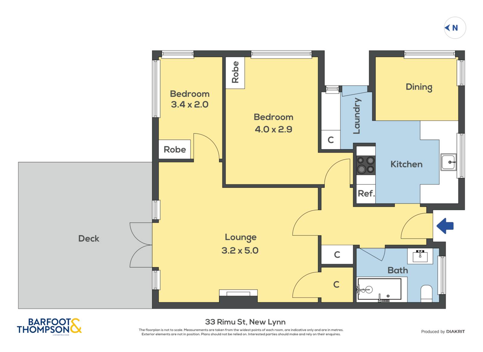 33 Rimu Street, New Lynn, Waitakere City, 2 Bedrooms, 1 Bathrooms, Unit