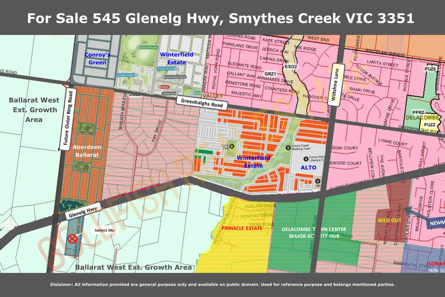 545 GLENELG HWY, Smythes Creek, Ballarat, 0部屋, 0バスルーム, House