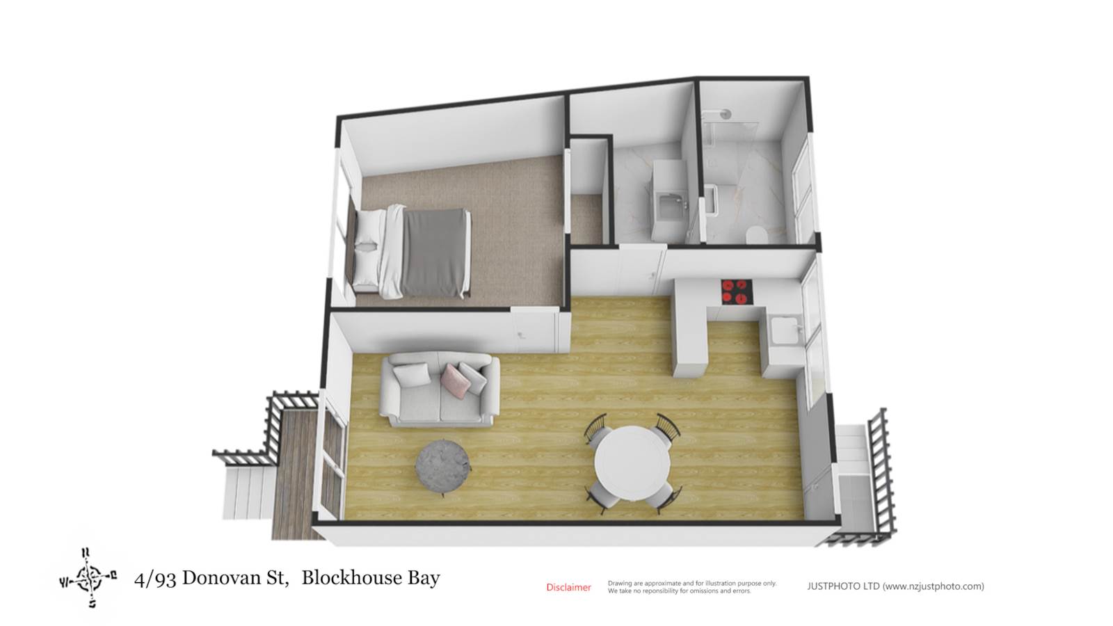 4/93 Donovan Street, Blockhouse Bay, Auckland City, 1房, 1浴, House