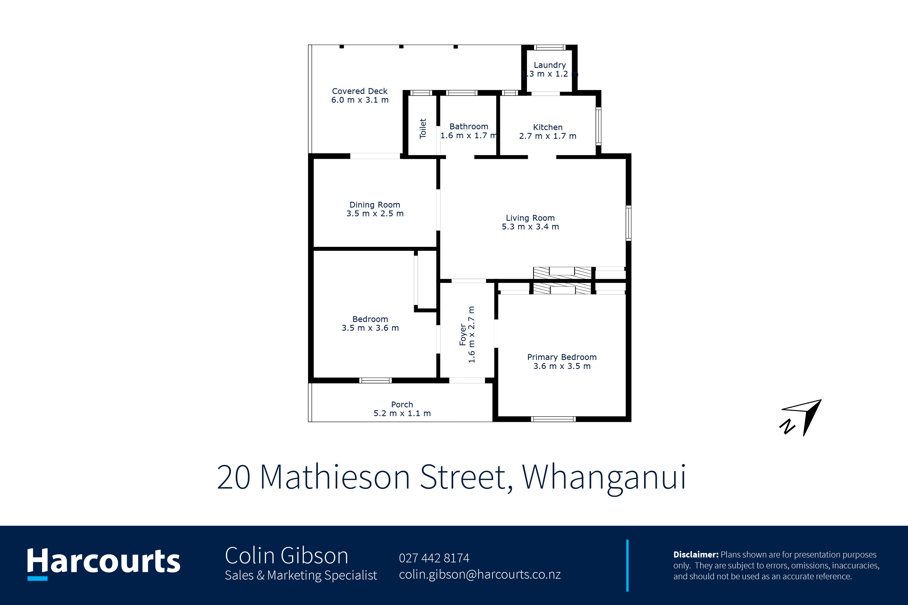 20 Mathieson Street, Wanganui Central, Wanganui, 2 phòng ngủ, 1 phòng tắm, House