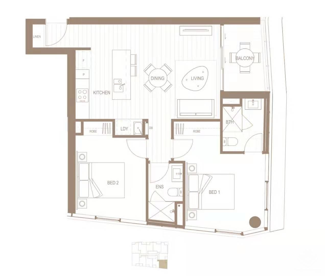 BRISBANE ONE TOWER 1 UNIT 11210 1 CORDELIA ST, South Brisbane, Brisbane - Inner City Region, 0 Schlafzimmer, 0 Badezimmer, Unit
