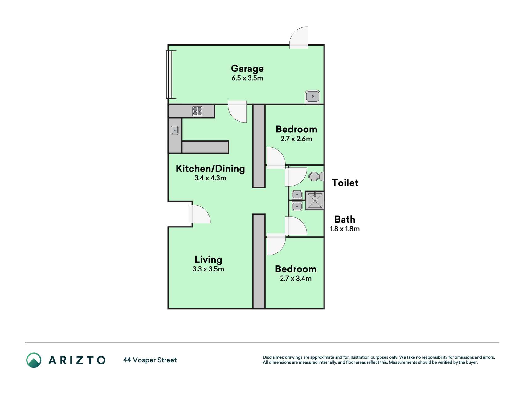 44 Vosper Street, Motueka, Tasman, 2 침실, 1 욕실, House