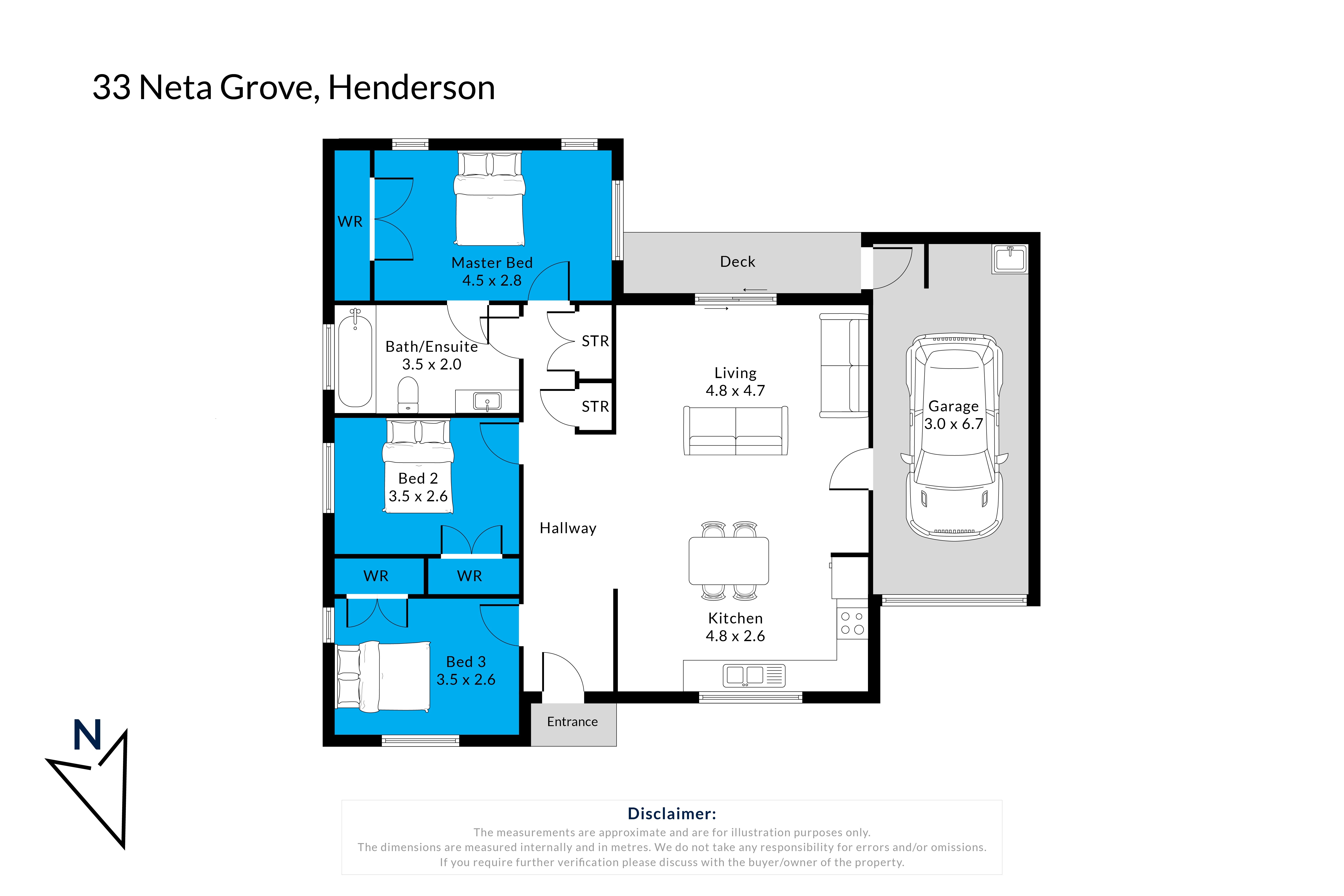 33 Neta Grove, Henderson, Waitakere City, 3 침실, 0 욕실, House