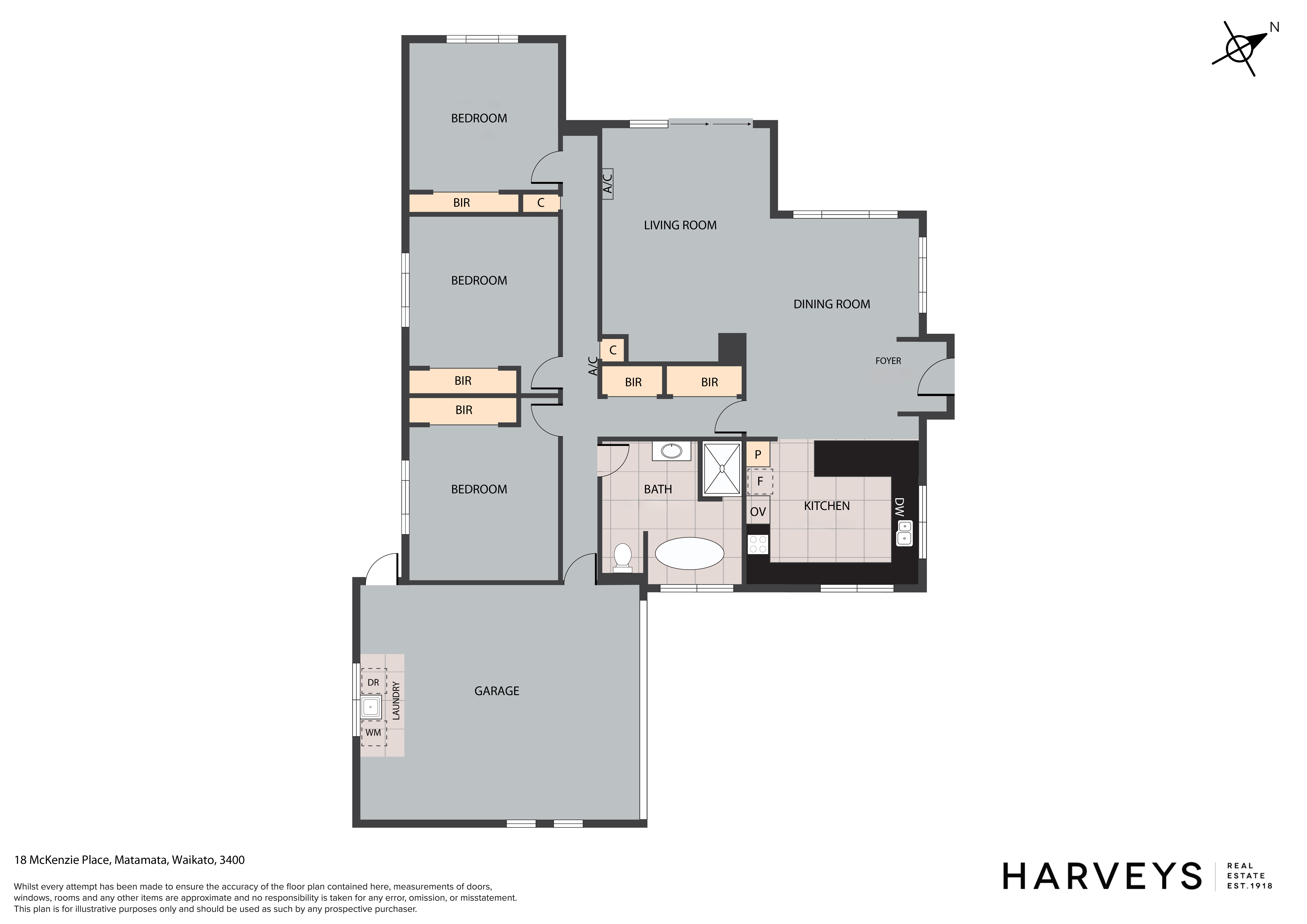 18 Mckenzie Place, Matamata, Matamata-Piako, 3 રૂમ, 1 બાથરૂમ, House
