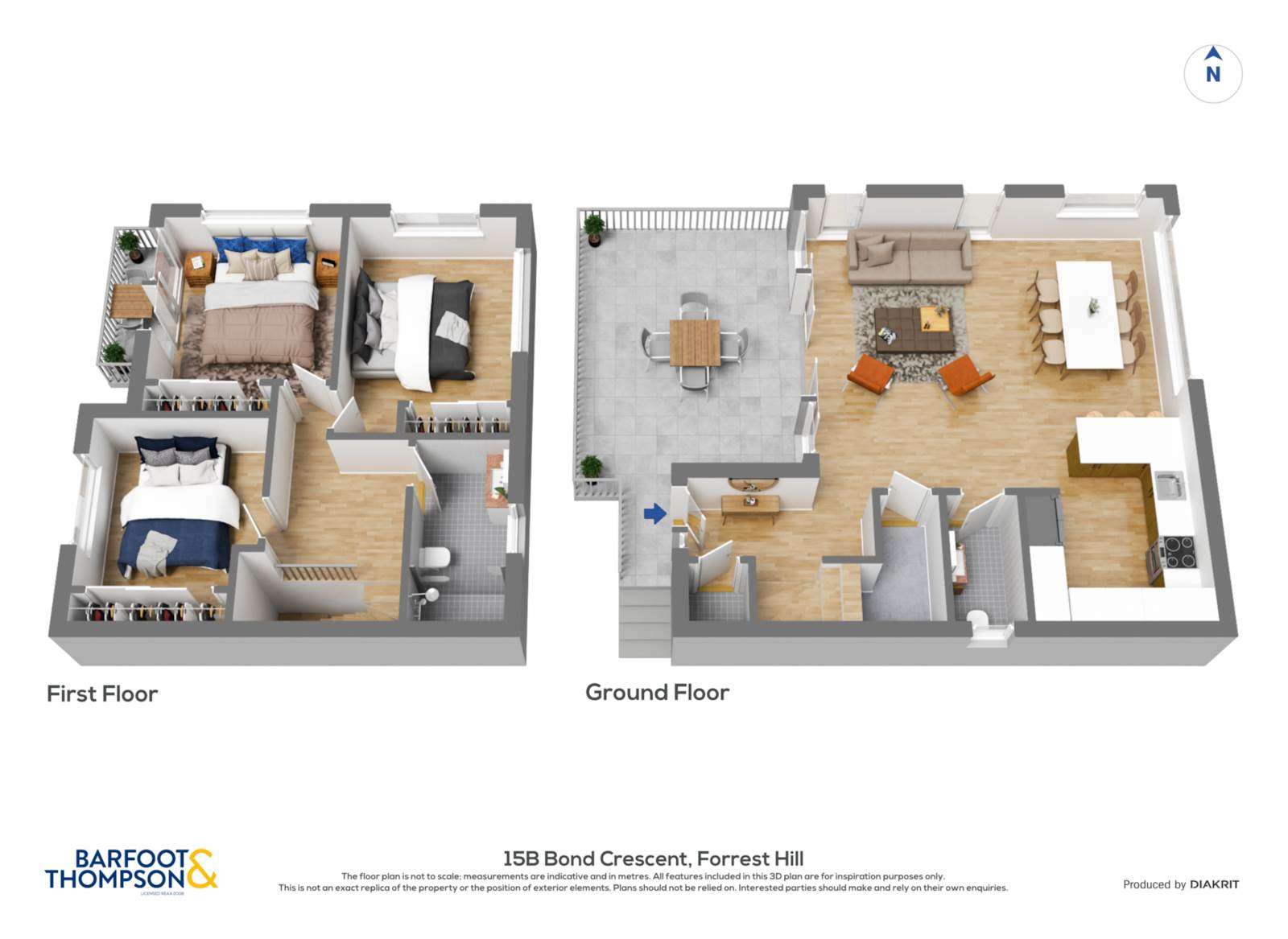 15b Bond Crescent, Forrest Hill, North Shore City, 3 ਕਮਰੇ, 0 ਬਾਥਰੂਮ, House