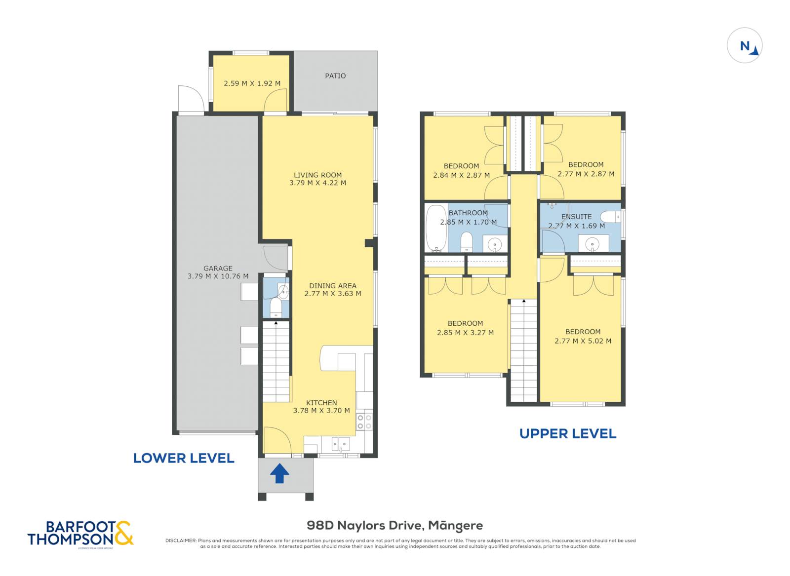 98d Naylors Drive, Mangere, Manukau City, 4部屋, 1バスルーム, Townhouse