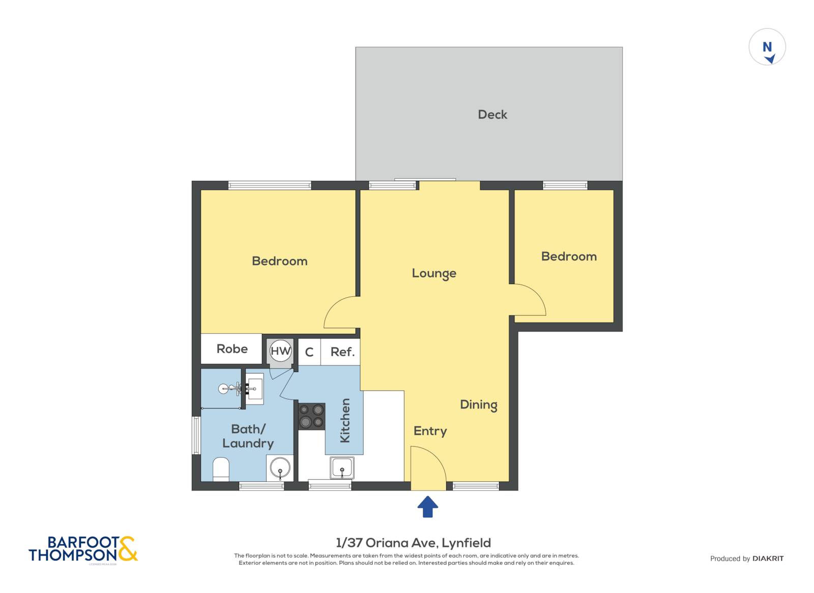 1/37 Oriana Avenue, Lynfield, Auckland City, 2房, 1浴, Unit