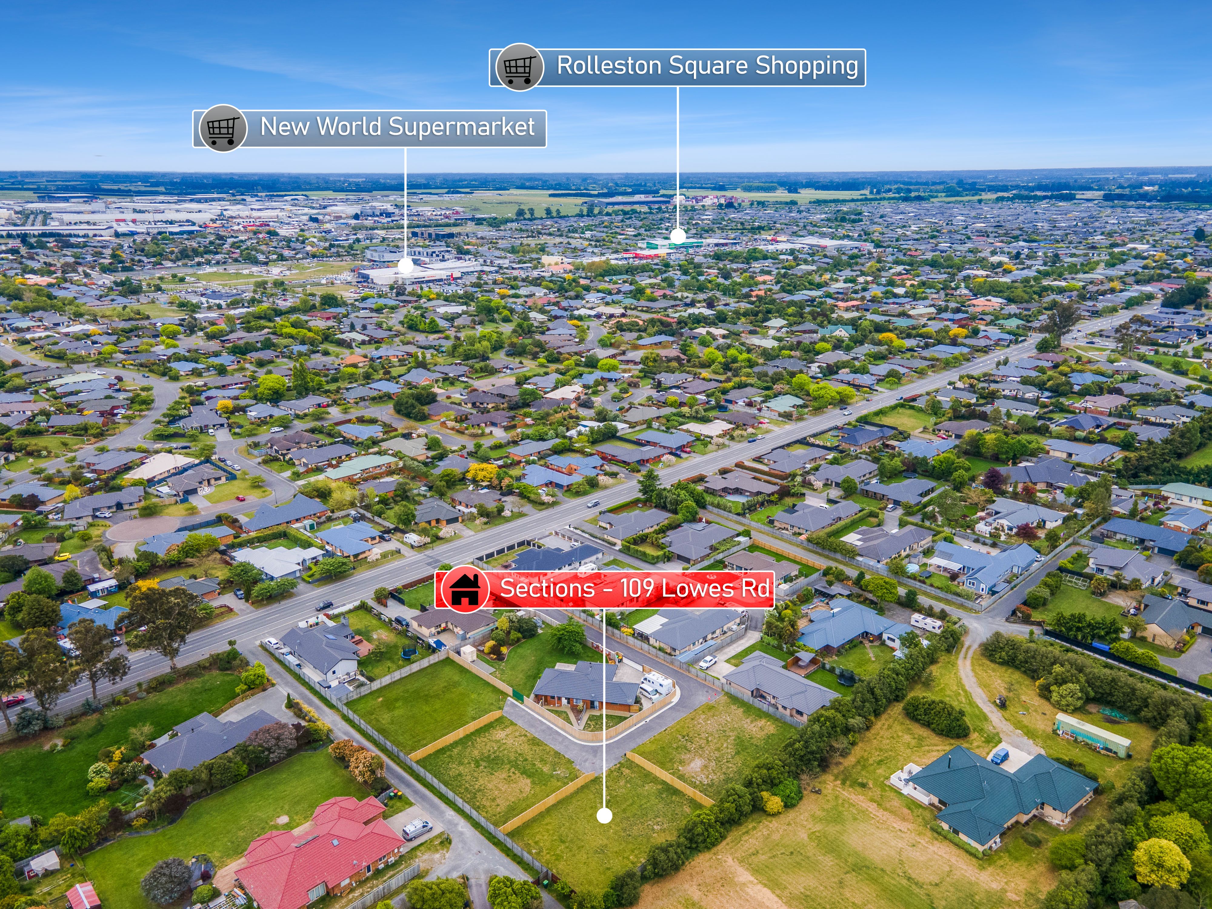 109c Lowes Road, Rolleston, Selwyn, 4房, 0浴, Section