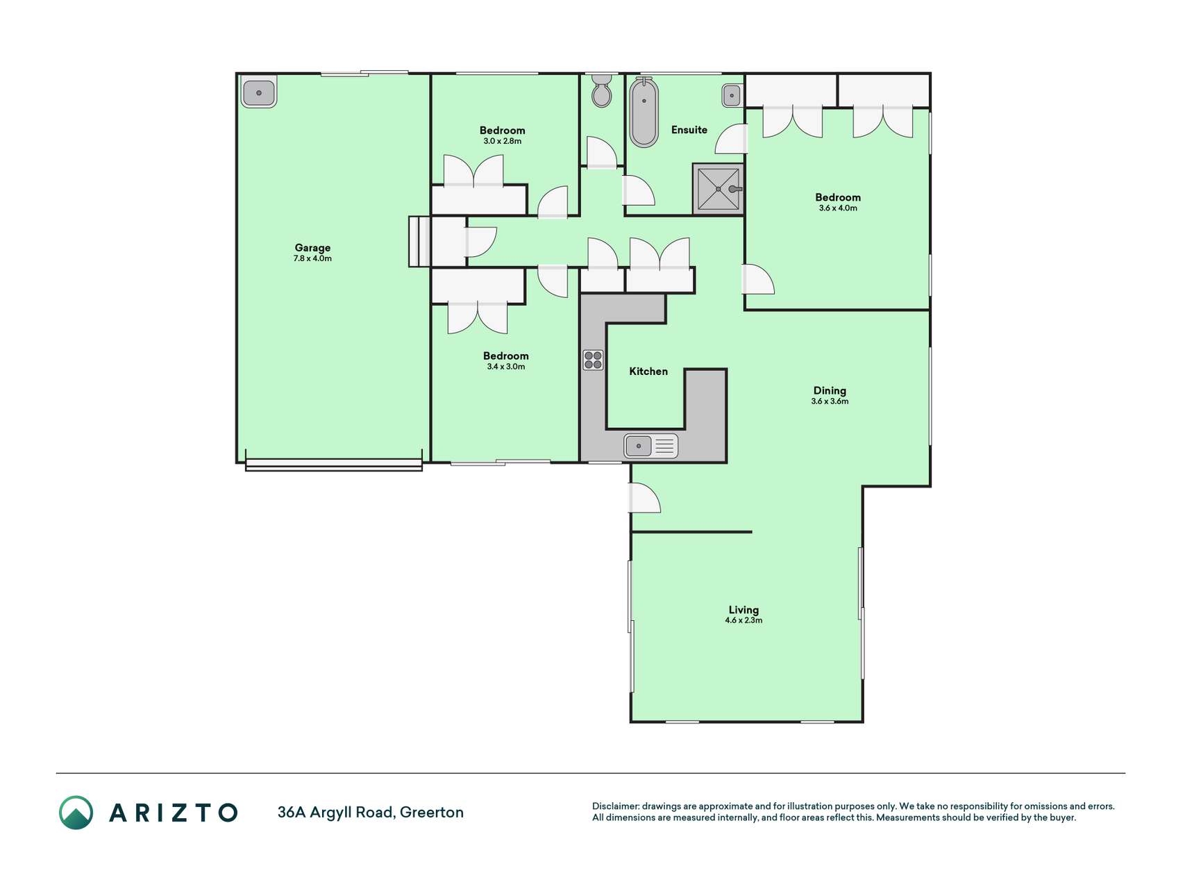 36a Argyll Road, Greerton, Tauranga, 3 રૂમ, 1 બાથરૂમ, House