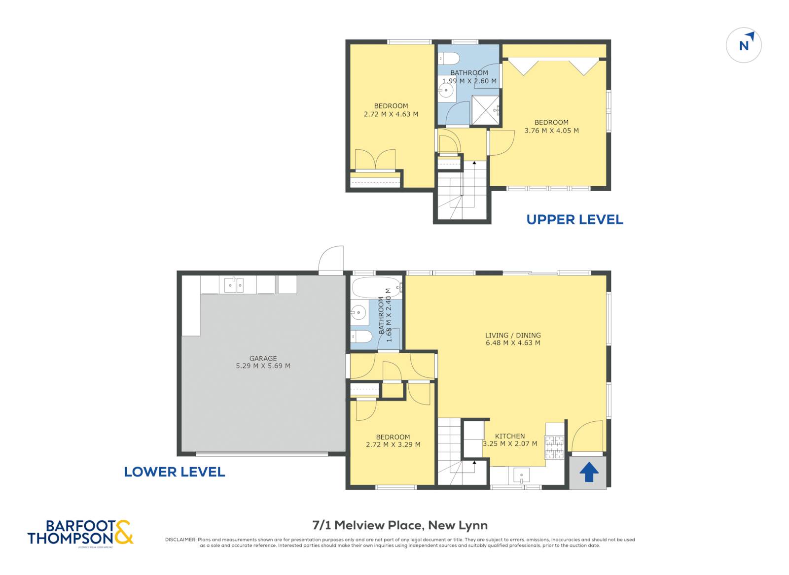 7/1 Melview Place, New Lynn, Waitakere City, 3 ห้องนอน, 2 ห้องน้ำ, Unit