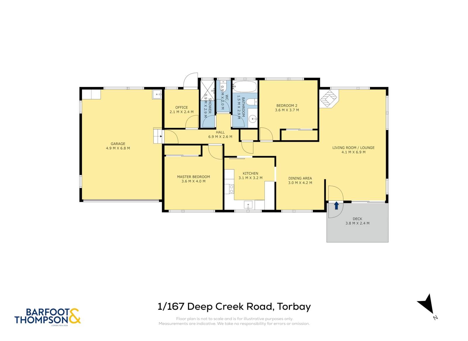 1/167 Deep Creek Road, Torbay, Auckland - North Shore, 2部屋, 0バスルーム, House