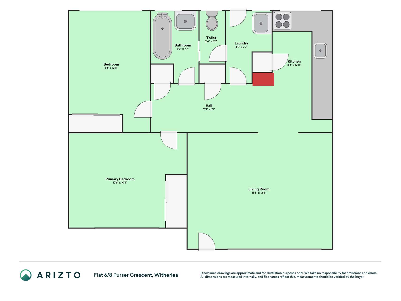 6/8 Purser Crescent, Witherlea, Marlborough, 2 Kuwarto, 1 Banyo, Unit