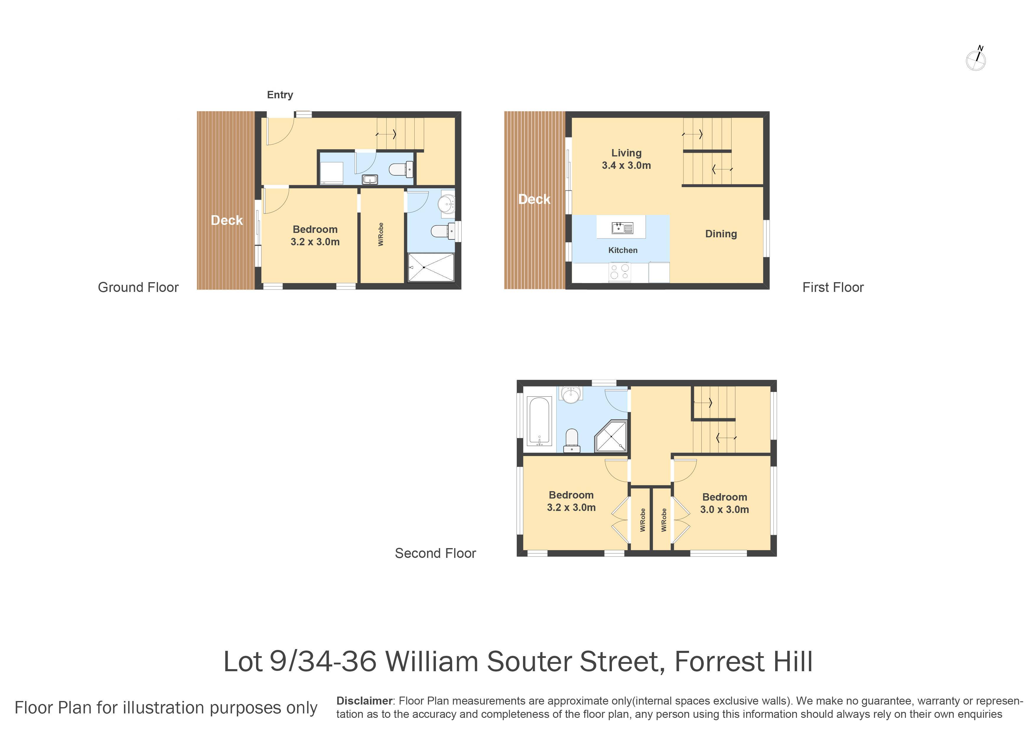 1/36 William Souter Street, Forrest Hill, North Shore City, 3 ਕਮਰੇ, 2 ਬਾਥਰੂਮ, House