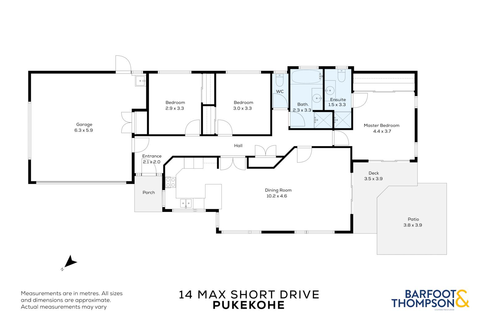 14 Max Short Drive, Pukekohe, Franklin, 3部屋, 2バスルーム, House