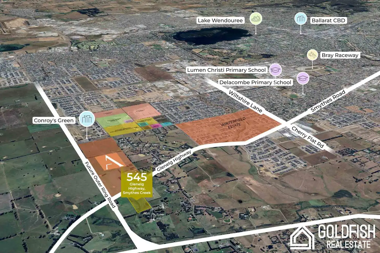 545 GLENELG HWY, Smythes Creek, Ballarat, 0部屋, 0バスルーム, House