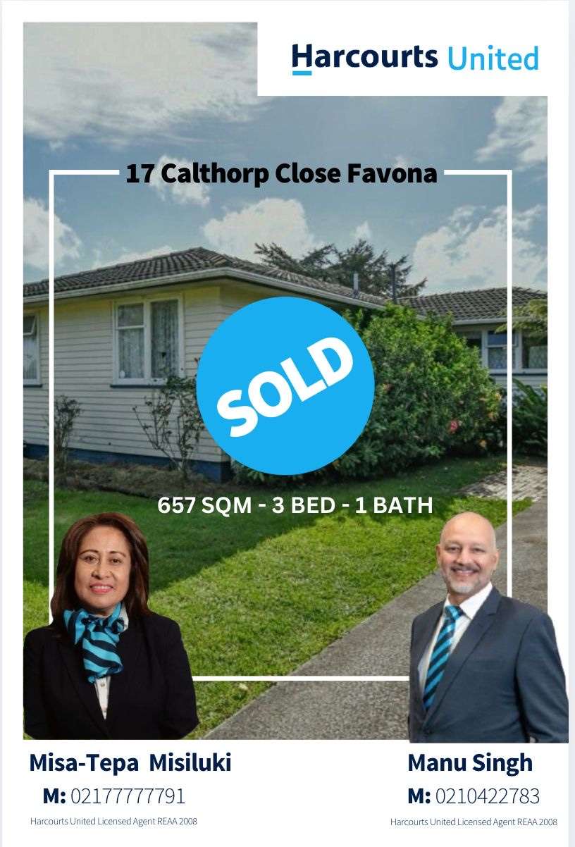 17 Calthorp Close, Favona, Manukau City, 3 ਕਮਰੇ, 1 ਬਾਥਰੂਮ, House