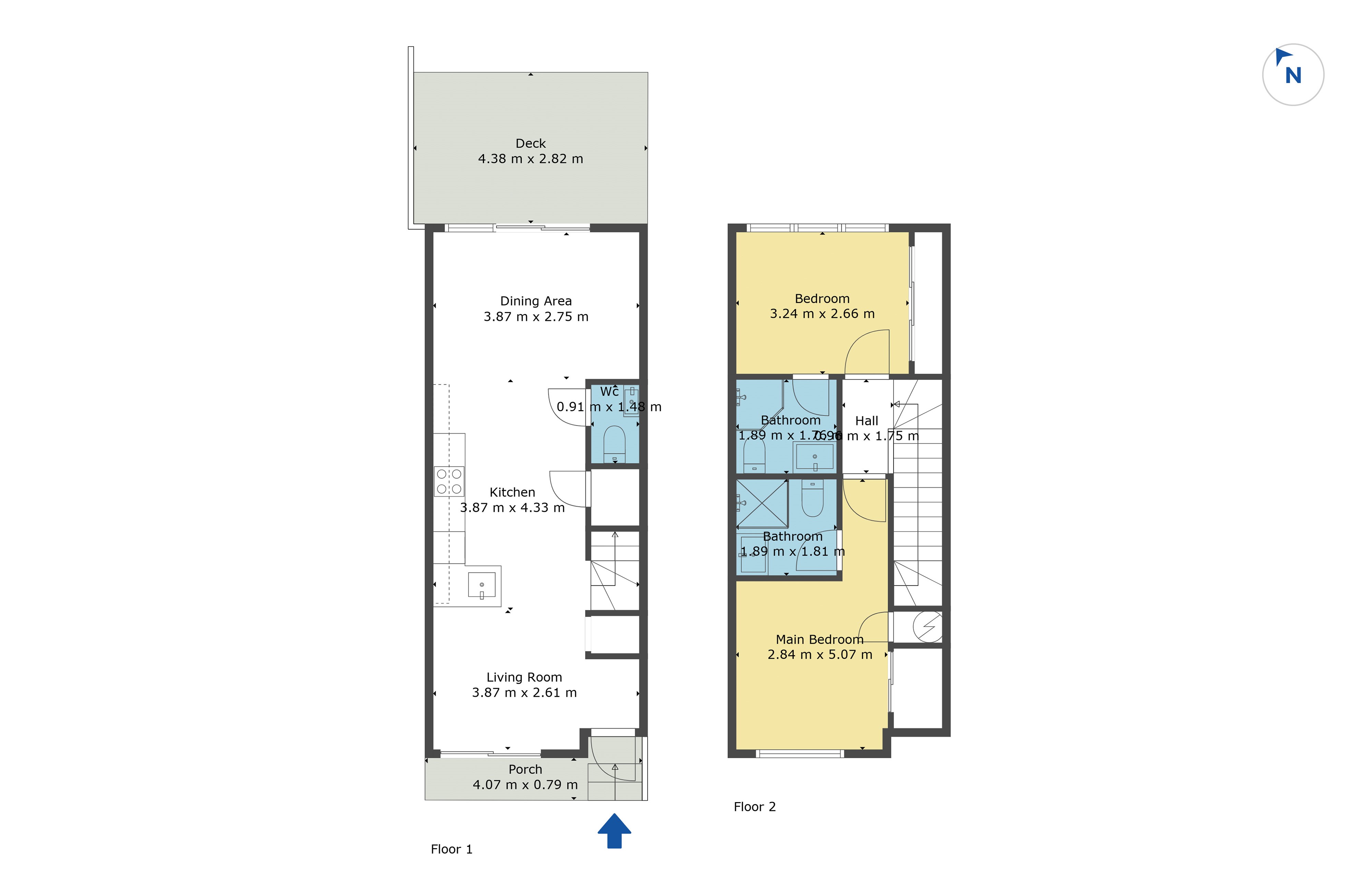 2/7 Broadview Place, Howick, Manukau City, 2 Schlafzimmer, 2 Badezimmer, Townhouse