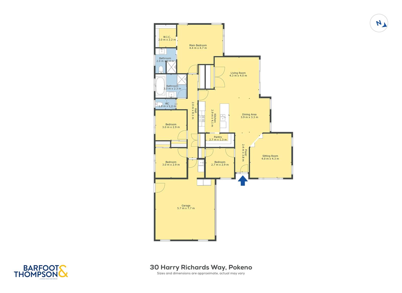 30 Harry Richards Way, Pokeno, Franklin, 4 ਕਮਰੇ, 2 ਬਾਥਰੂਮ, House