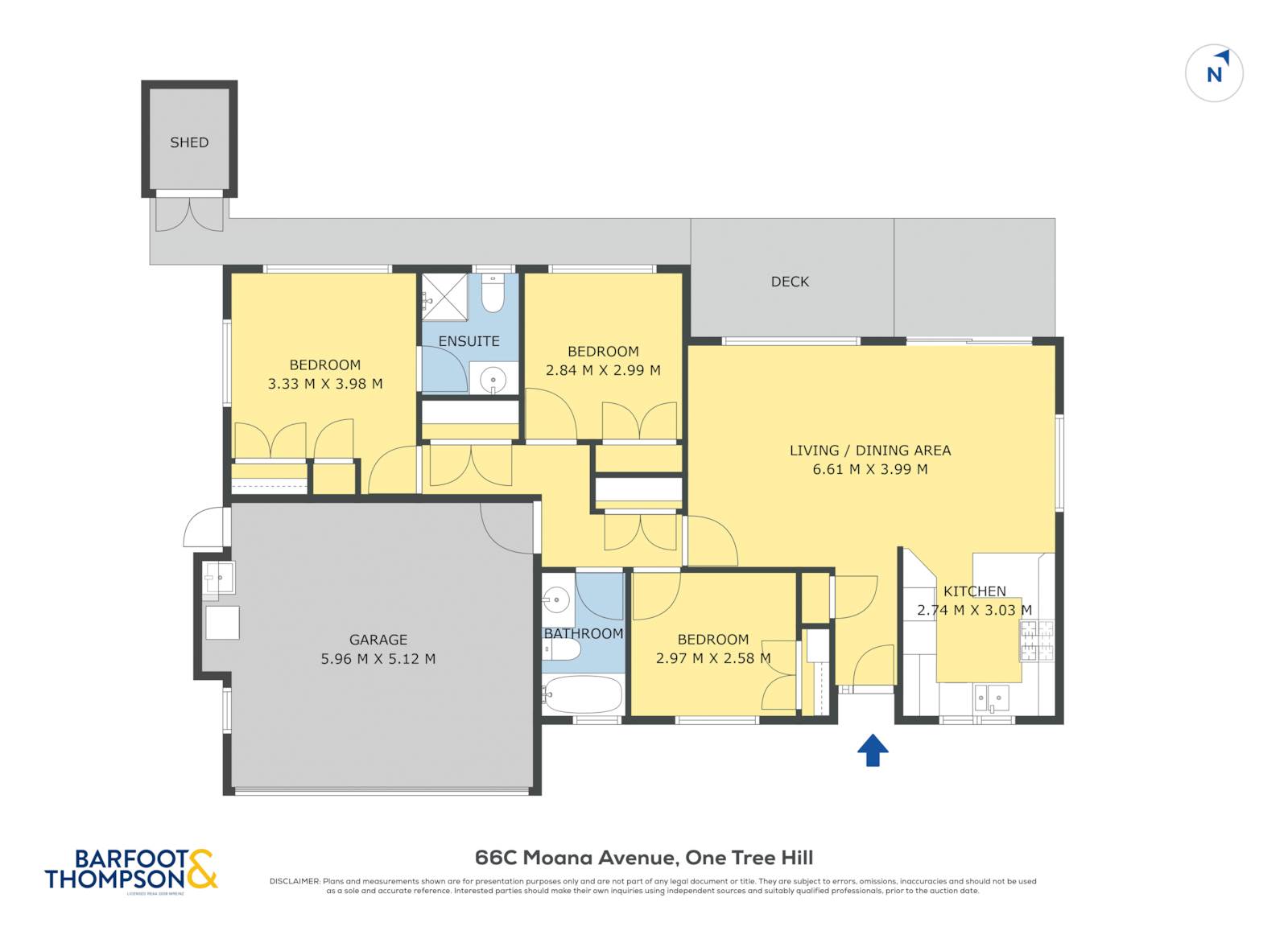 66c Moana Avenue, One Tree Hill, Auckland City, 3 phòng ngủ, 2 phòng tắm, House