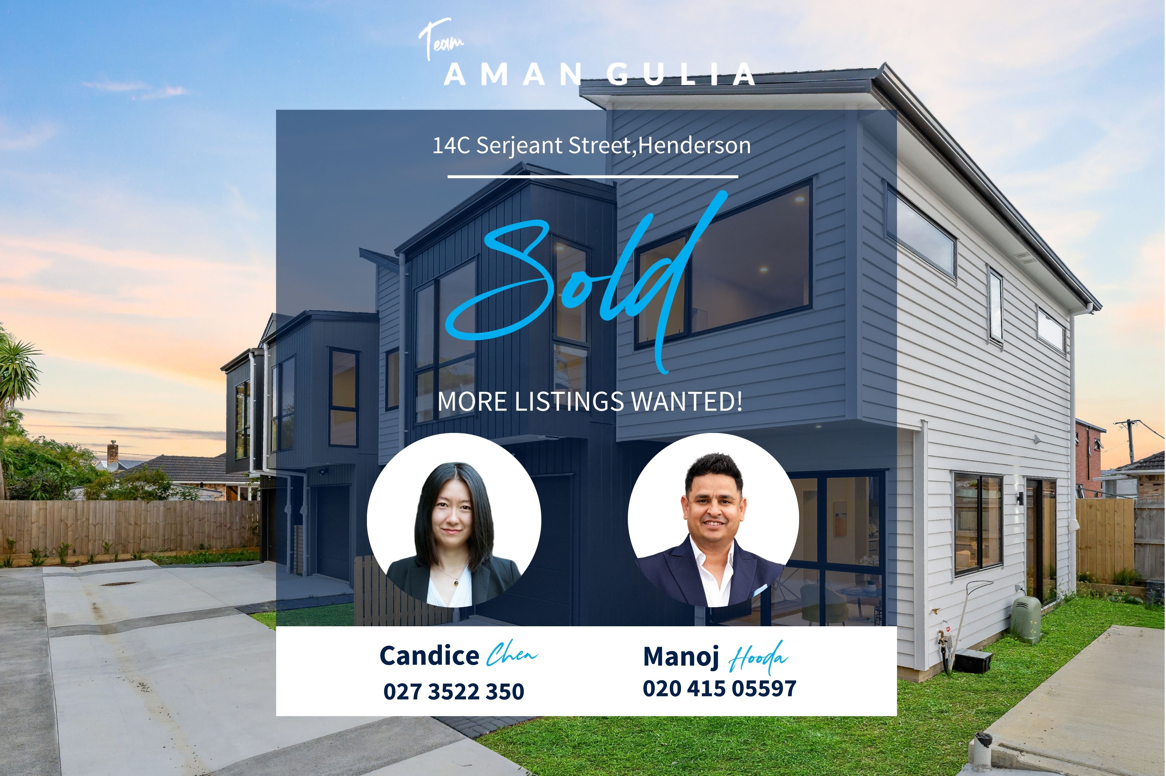 14c Serjeant Street, Henderson, Waitakere City, 3部屋, 2バスルーム, House