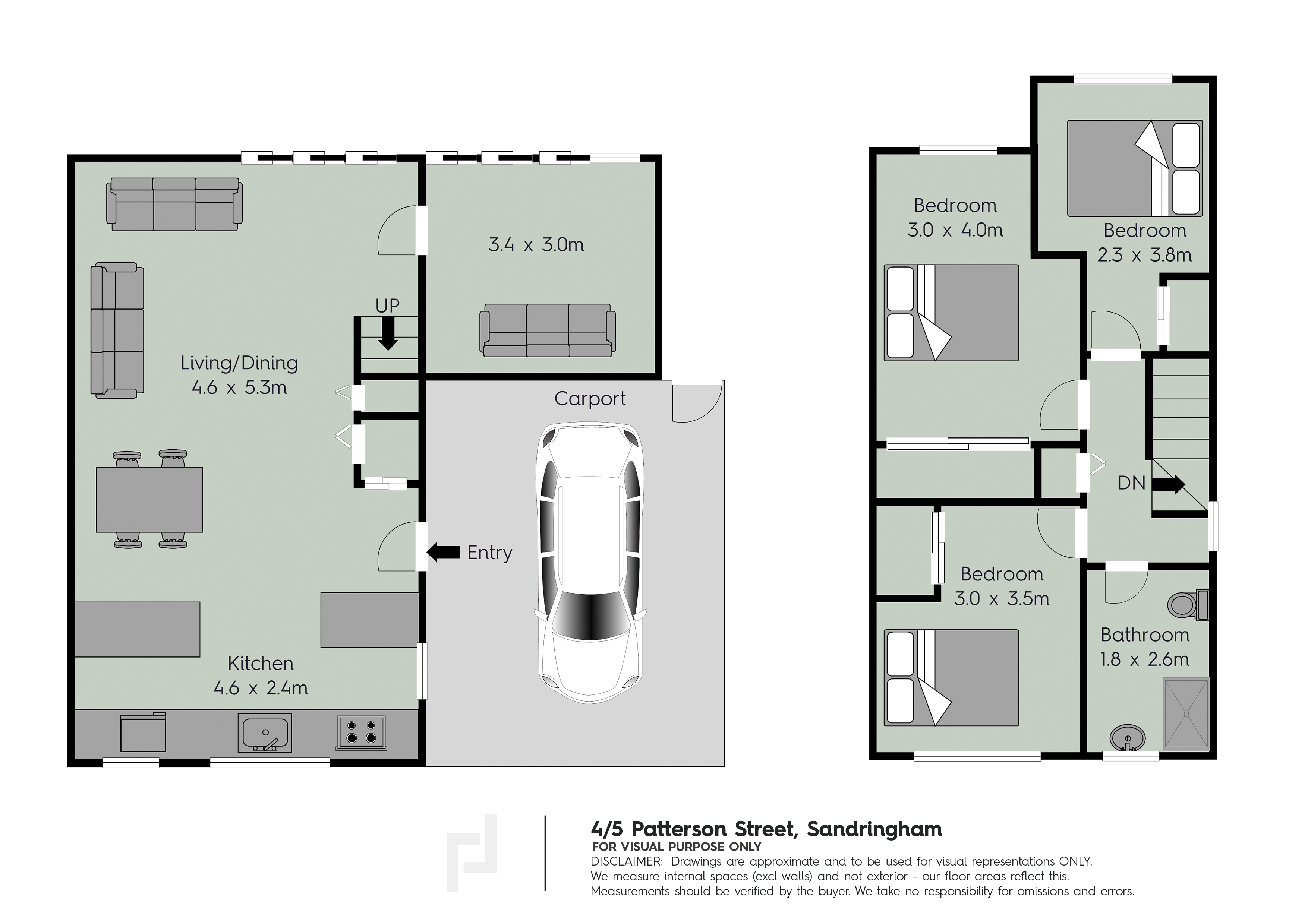 4/5 Patterson Street, Sandringham, Auckland City, 3 habitaciones, 1 baños, Townhouse