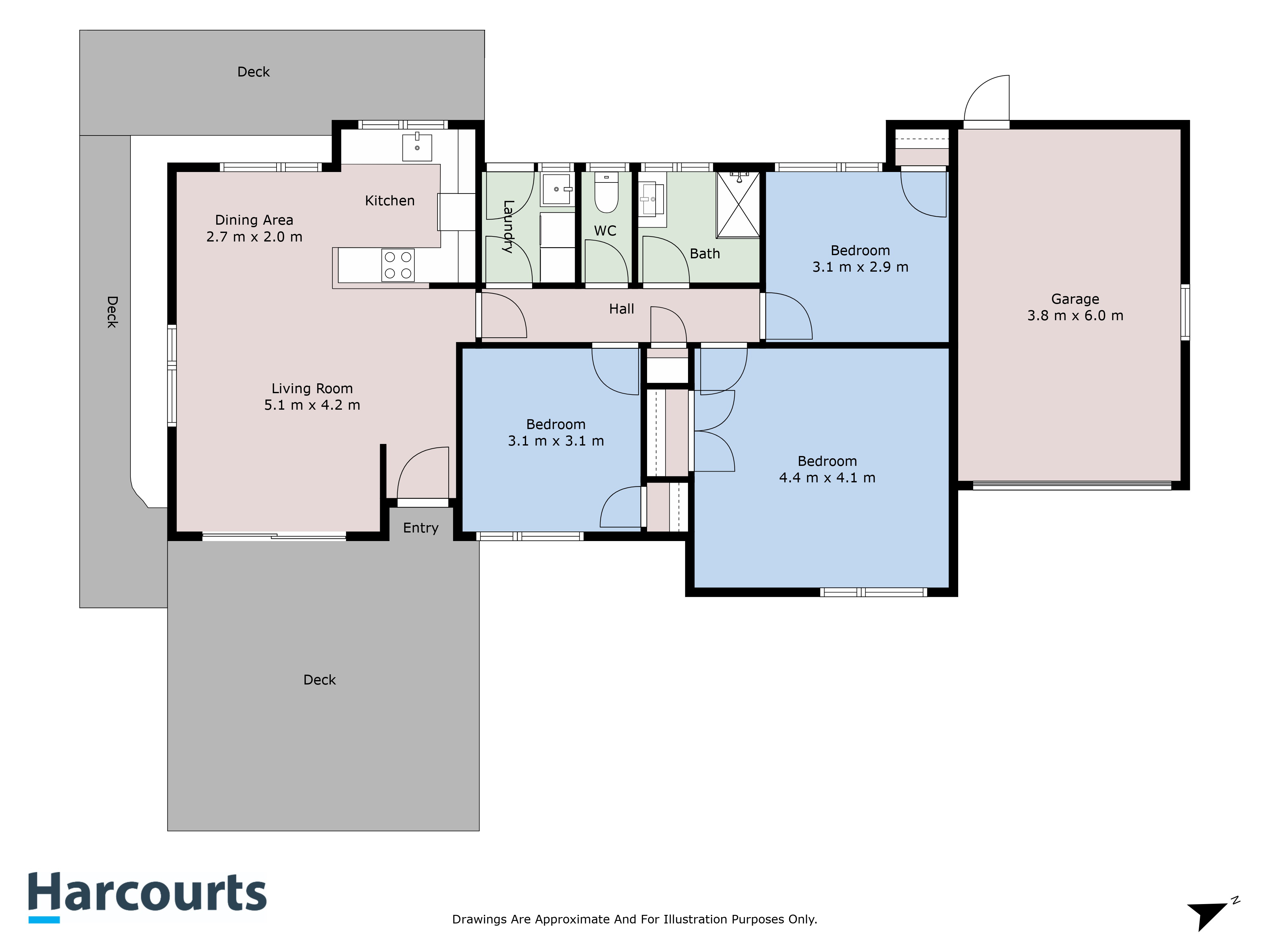 13 Legacy Drive, Henderson, Waitakere City, 3部屋, 1バスルーム, House