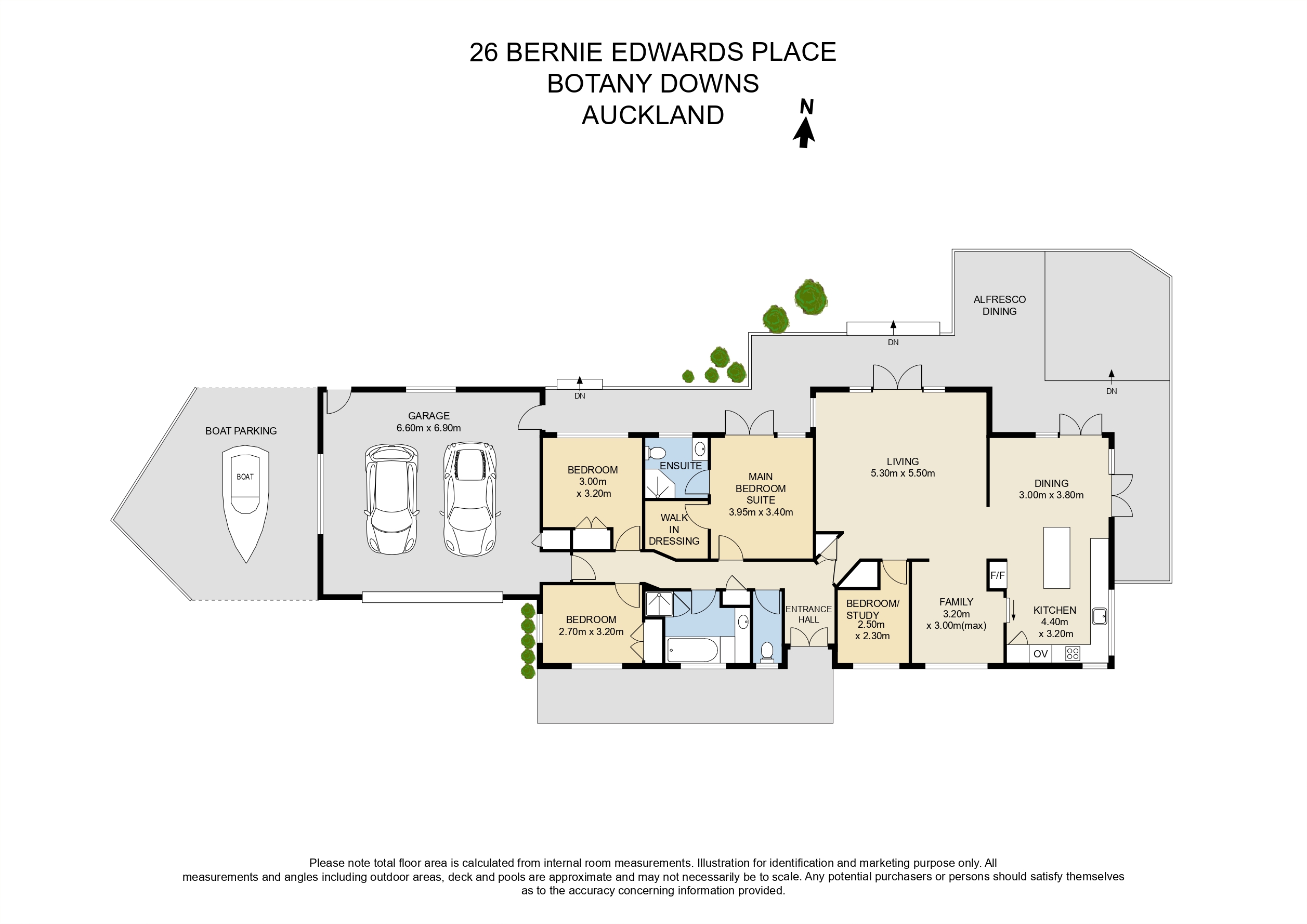 26 Bernie Edwards Place, Botany Downs, Manukau City, 4部屋, 2バスルーム, House