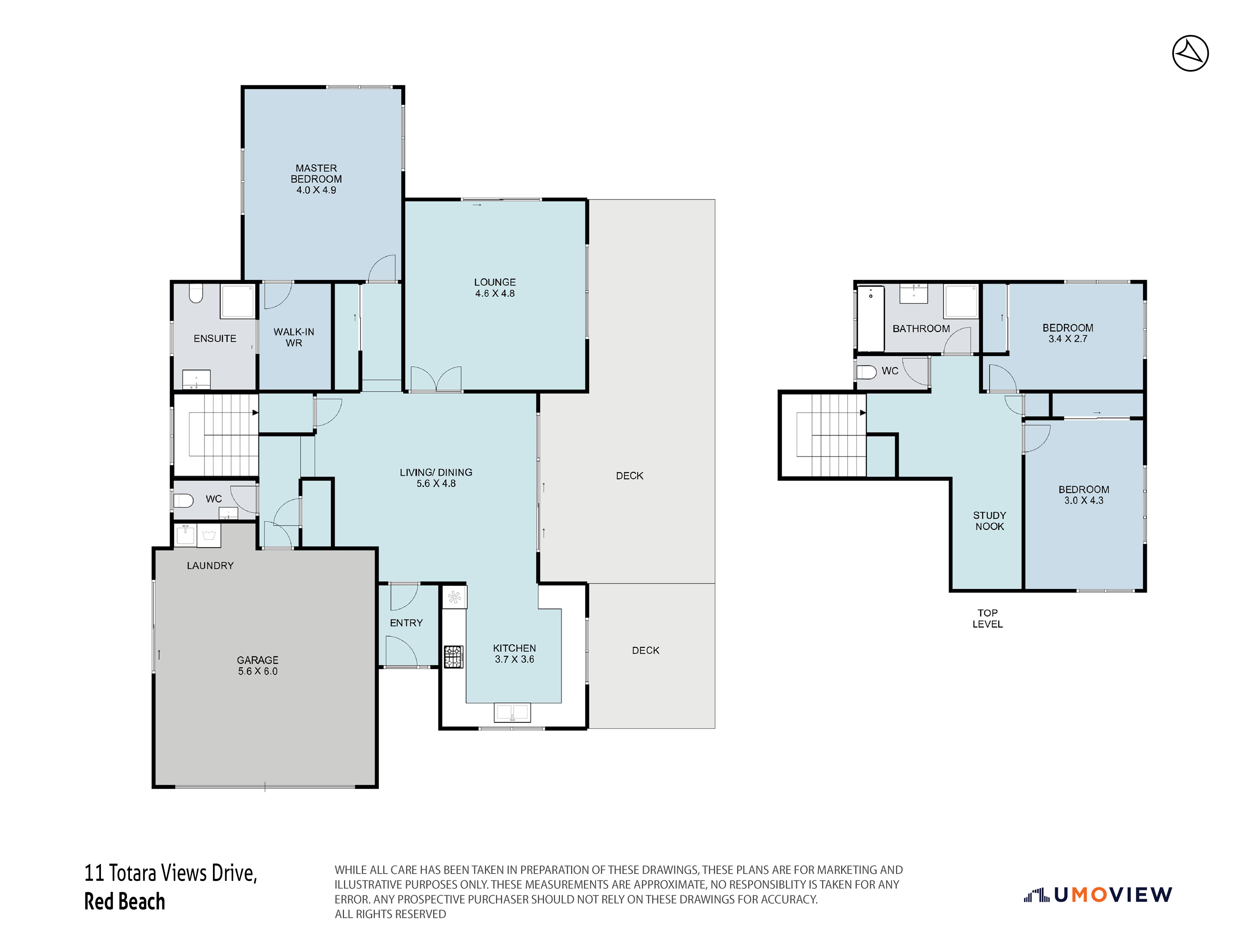11 Totara Views Drive, Red Beach, Rodney, 3房, 2浴, House
