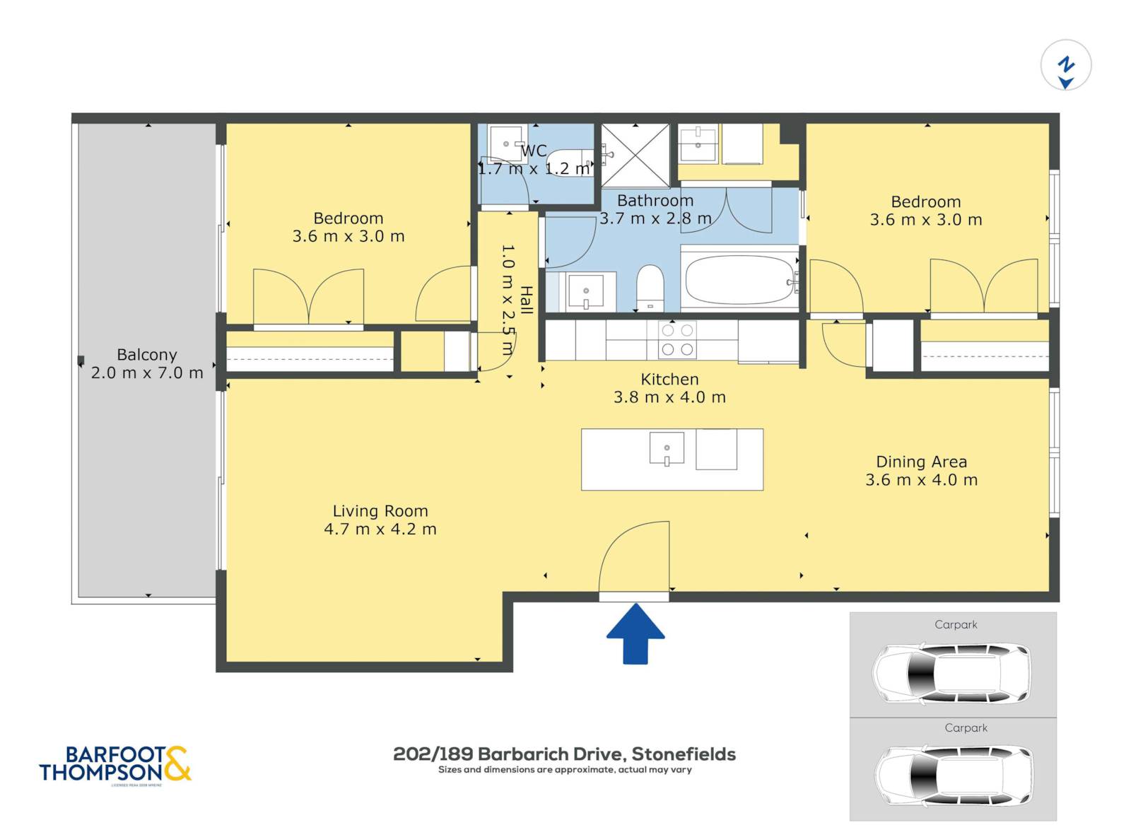 202/189 Barbarich Drive, Stonefields, Auckland City, 2 Bedrooms, 1 Bathrooms, Unit