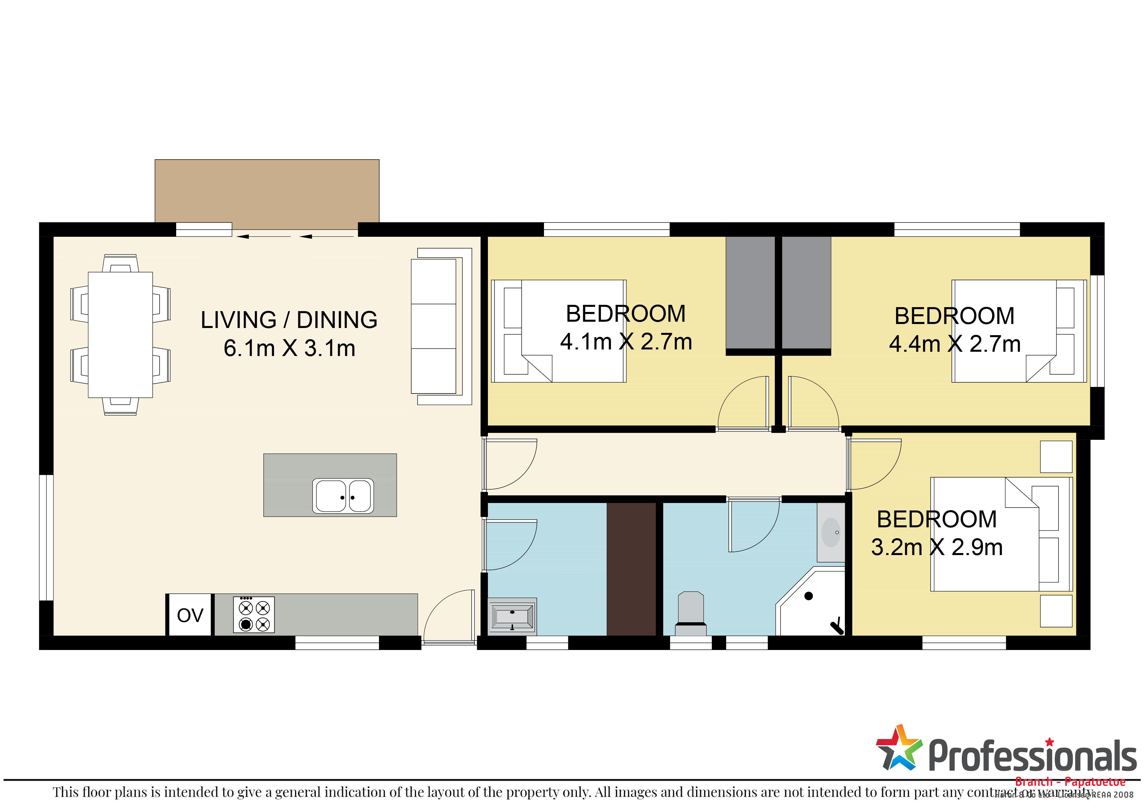 2/38 Heathdale Crescent, Papakura, Papakura, 3 ห้องนอน, 1 ห้องน้ำ, House