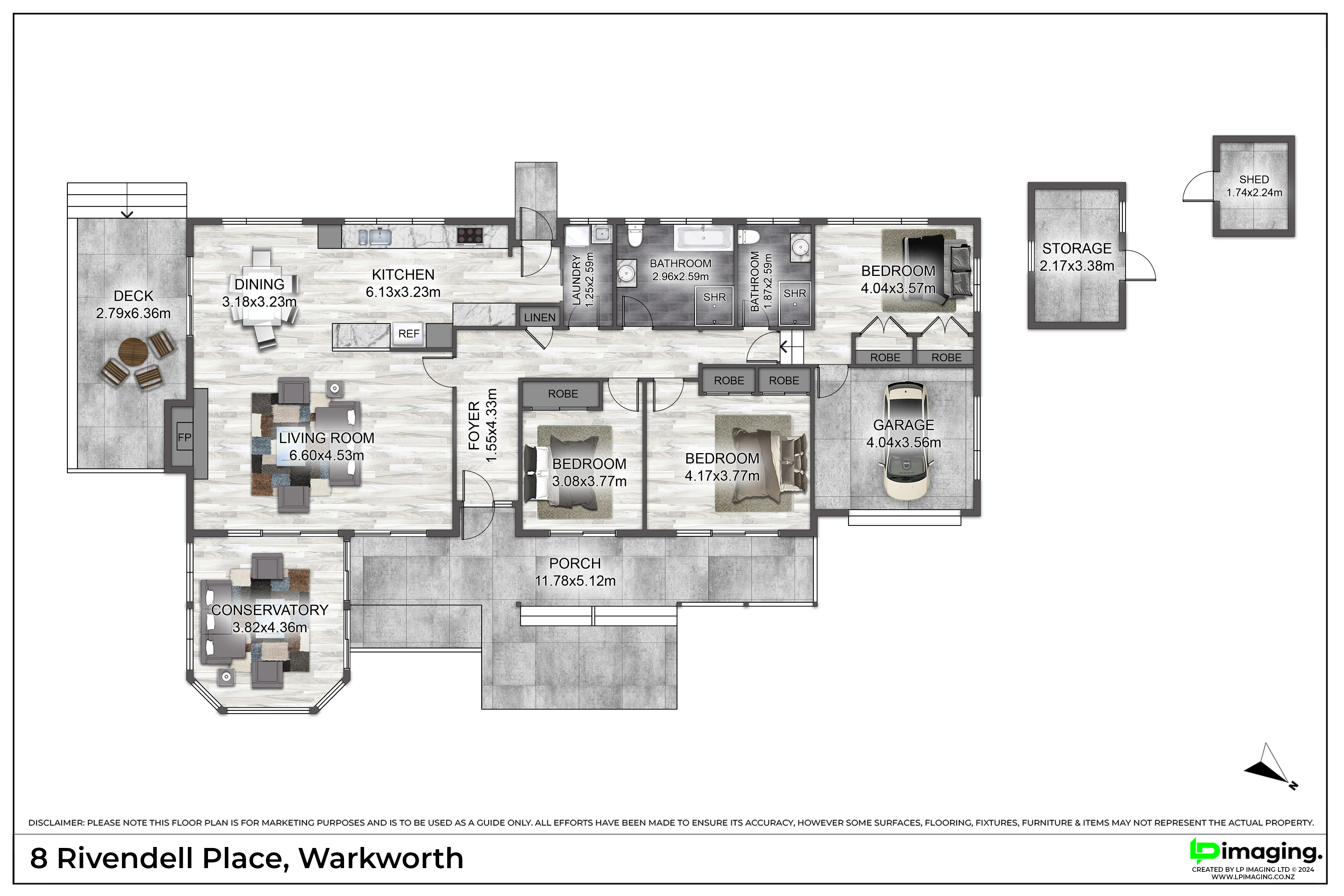 8 Rivendell Place, Warkworth, Rodney, 3 chambres, 1 salles de bain, House