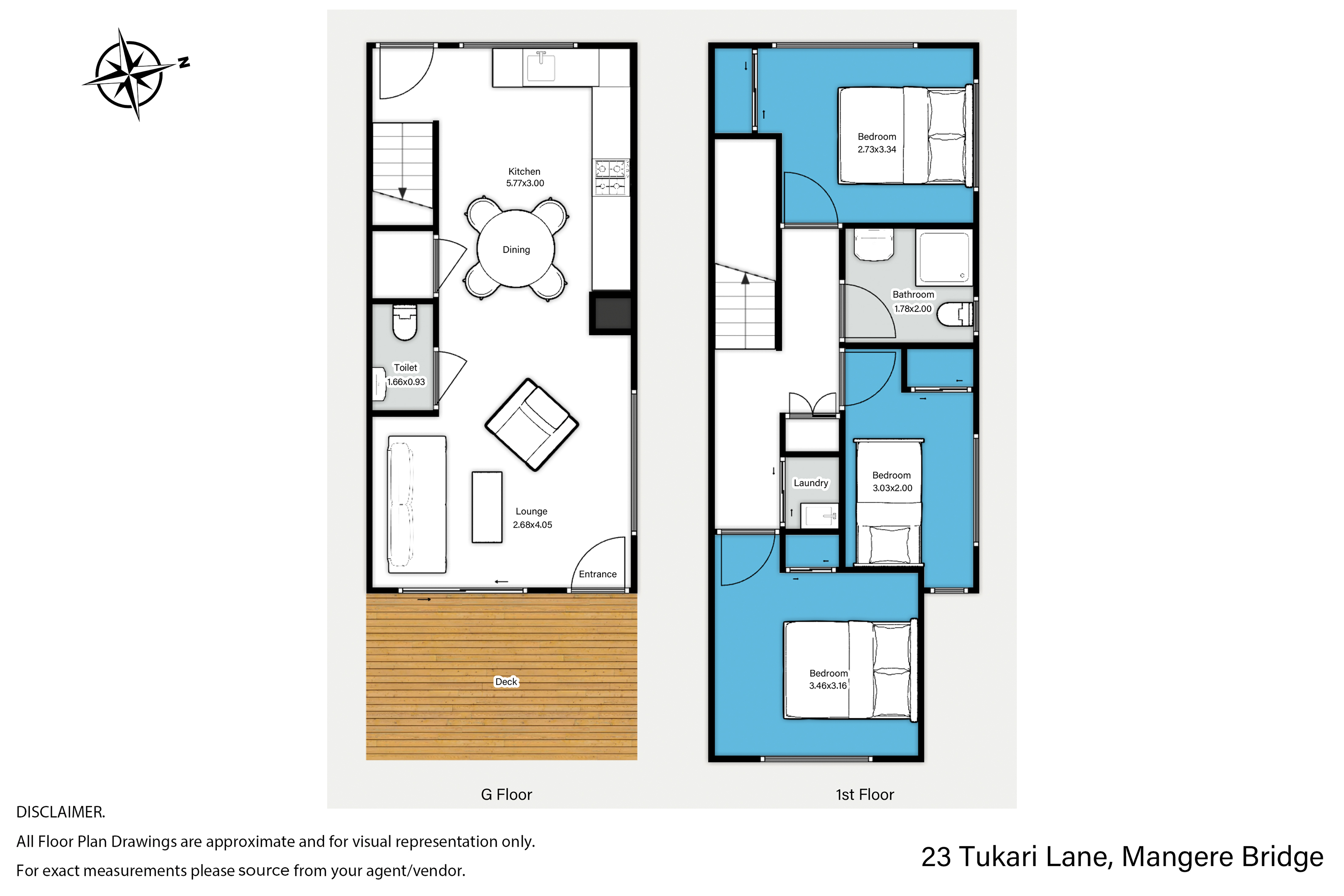 23 Tukari Lane, Mangere Bridge, Manukau City, 3 Kuwarto, 1 Banyo, House