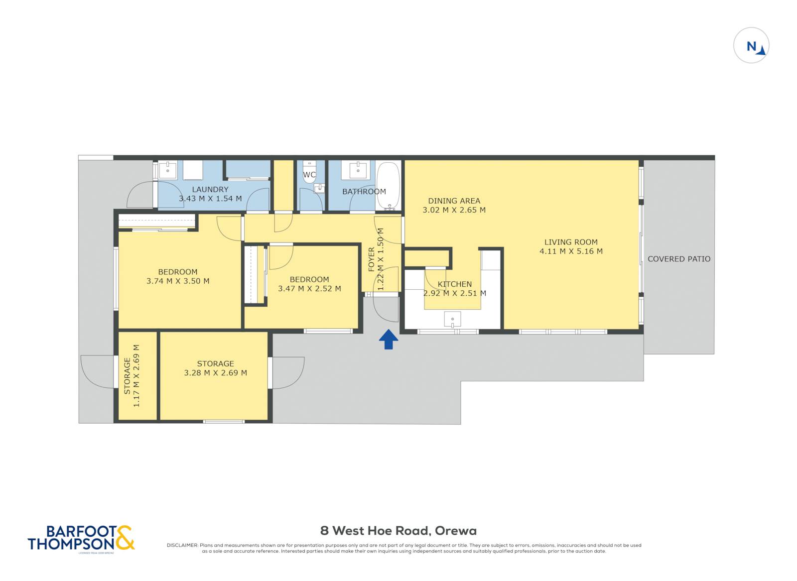 8 West Hoe Road, Orewa, Rodney, 2 Kuwarto, 1 Banyo, House