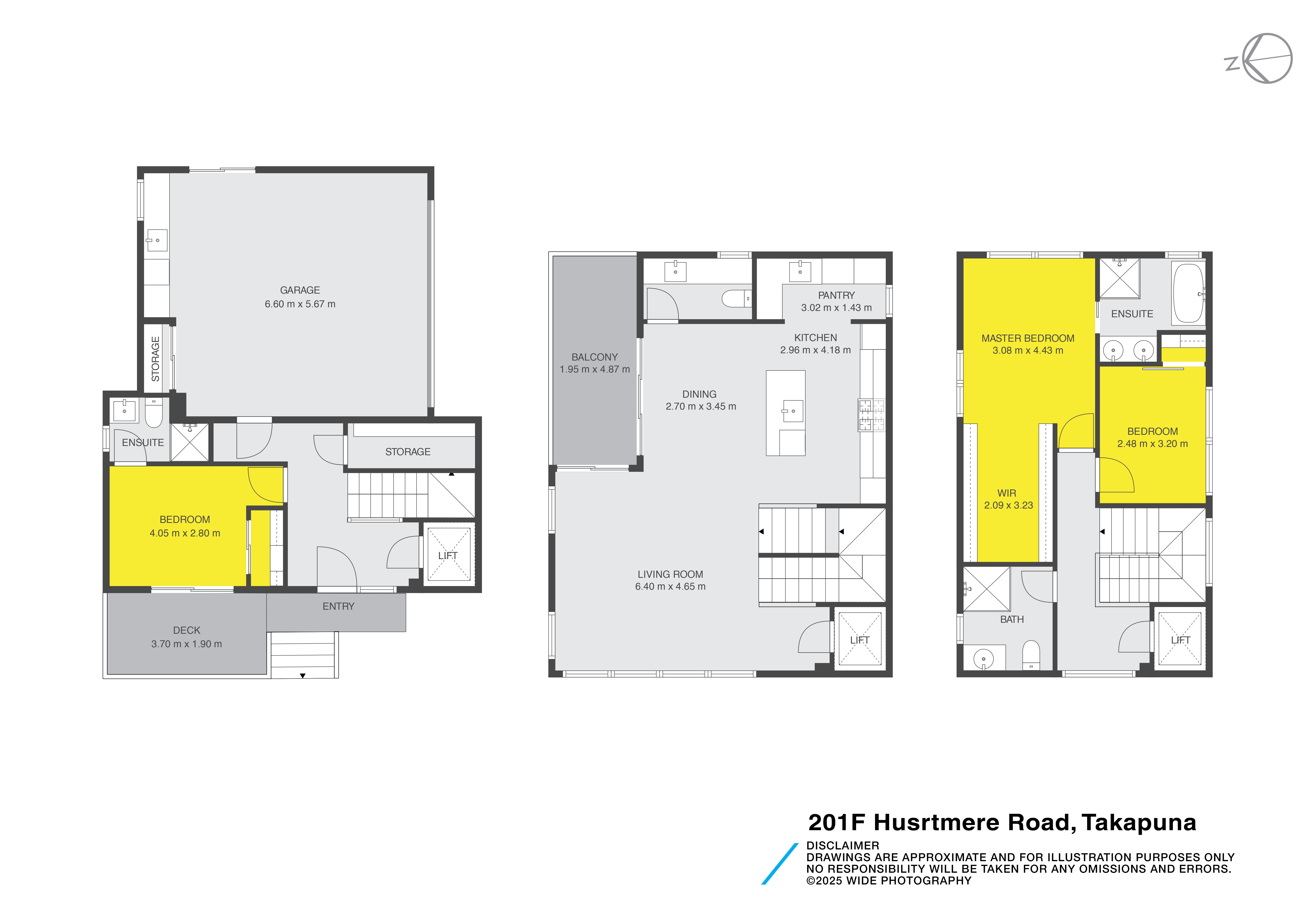 201f Hurstmere Road, Takapuna, North Shore City, 3 ਕਮਰੇ, 3 ਬਾਥਰੂਮ, House