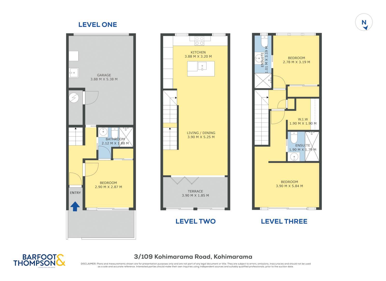 3/109 Kohimarama Road, Kohimarama, Auckland City, 3 ਕਮਰੇ, 0 ਬਾਥਰੂਮ, Townhouse