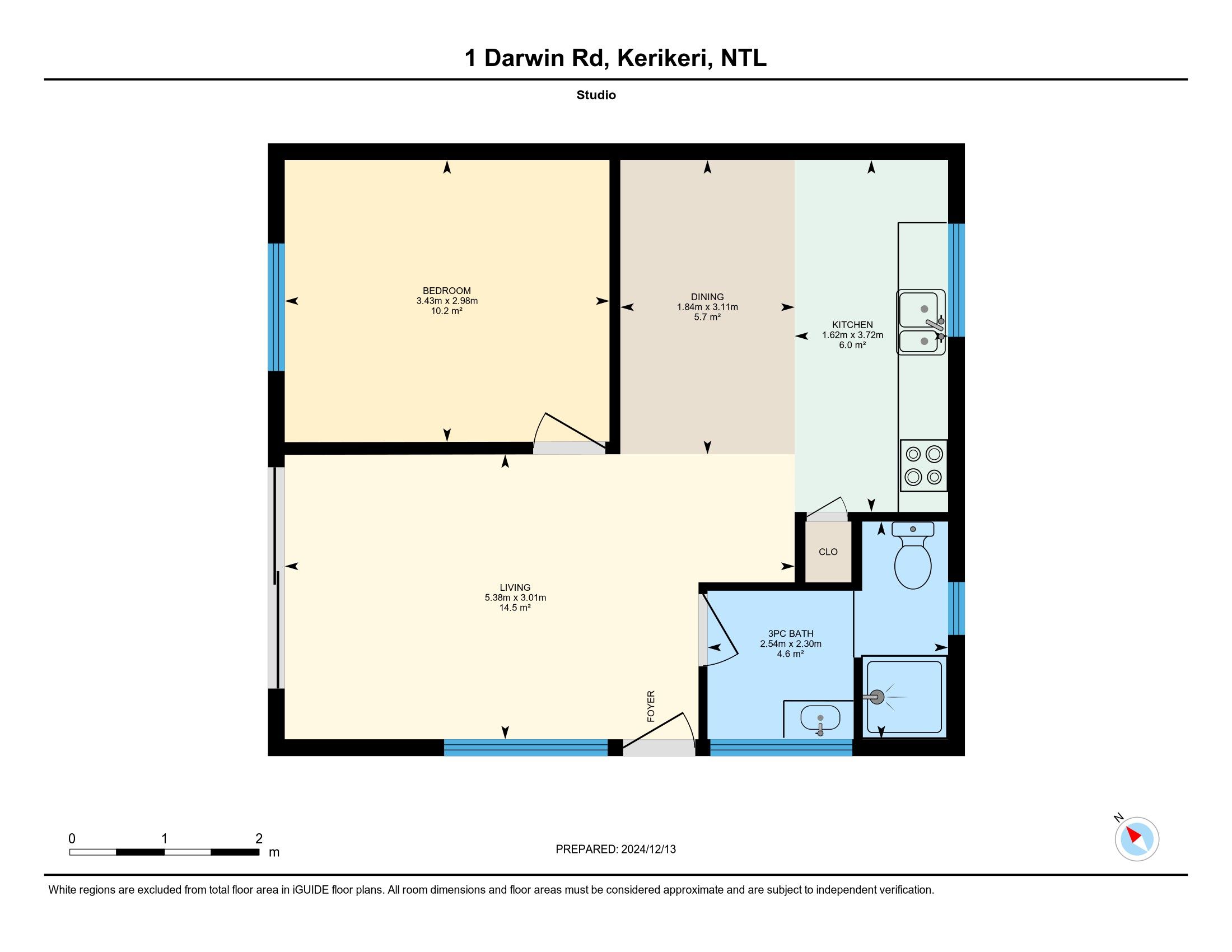 1 Darwin Road, Kerikeri, Far North, 3房, 1浴, House