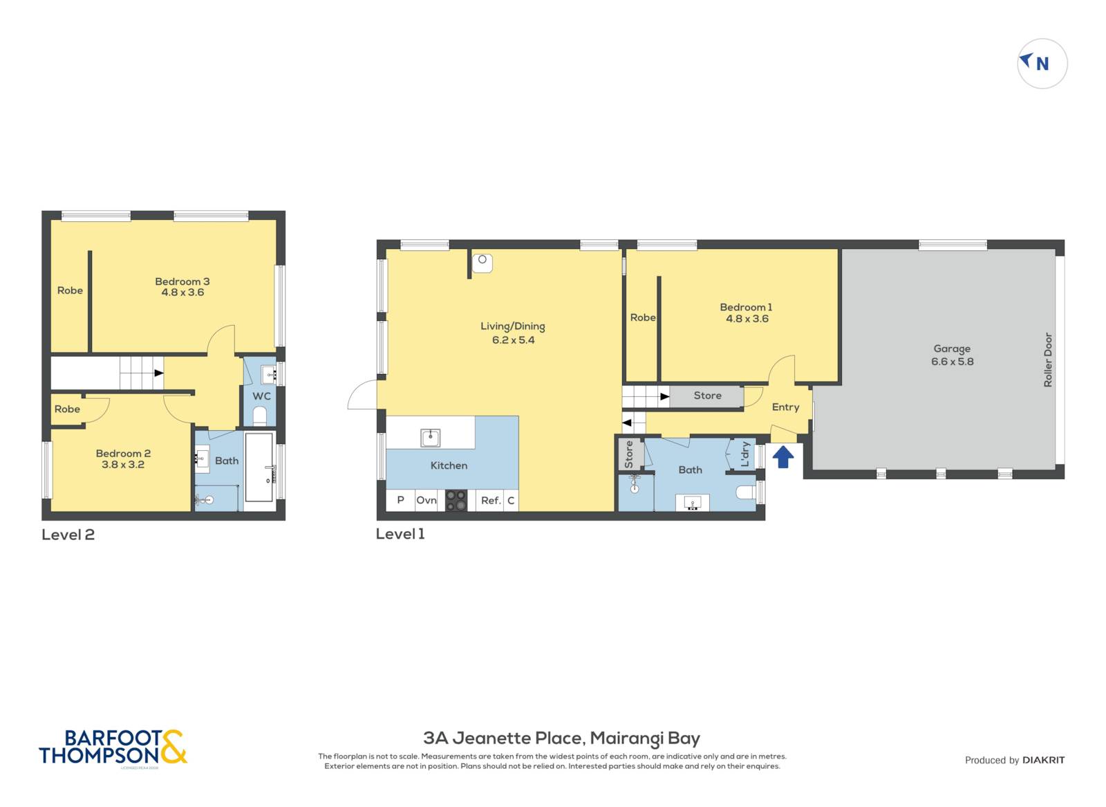3a Jeanette Place, Mairangi Bay, Auckland - North Shore, 3部屋, 0バスルーム, House