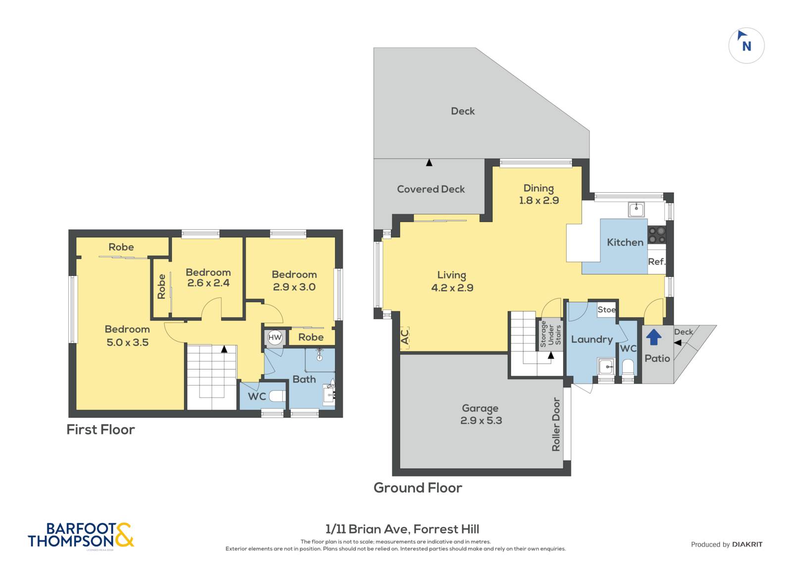 1/11 Brian Avenue, Forrest Hill, North Shore City, 3 Kuwarto, 1 Banyo, House