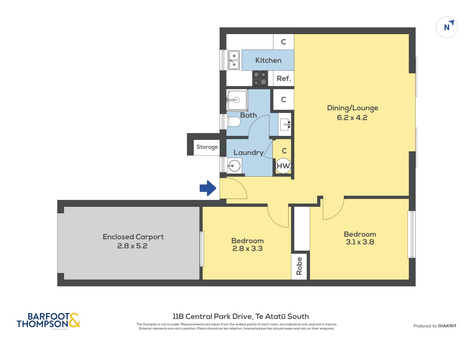 11b Central Park Drive, Te Atatu South, Waitakere City, 2 Bedrooms, 1 Bathrooms, Unit