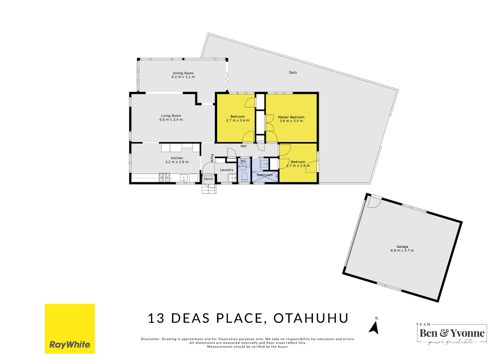 13 Deas Place, Otahuhu, Auckland City, 3房, 1浴, House