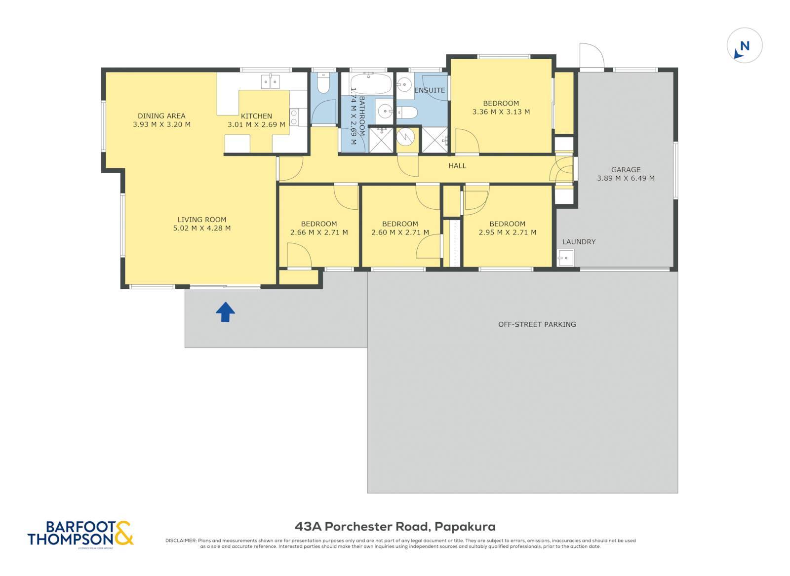 43a Porchester Road, Papakura, Papakura, 4部屋, 0バスルーム, House