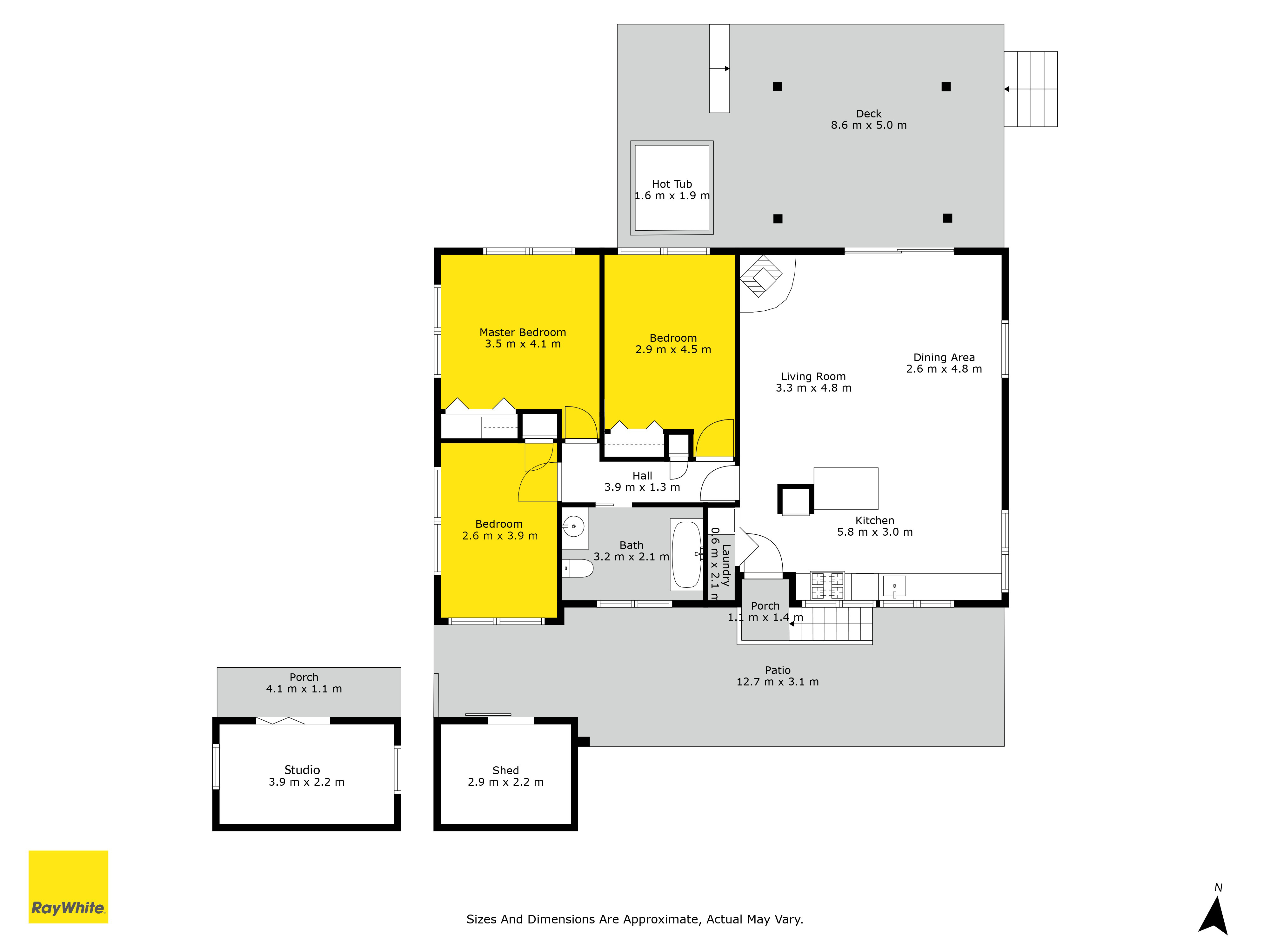 1/12 Grimshaw Place, Henderson, Waitakere City, 3 침실, 1 욕실, House