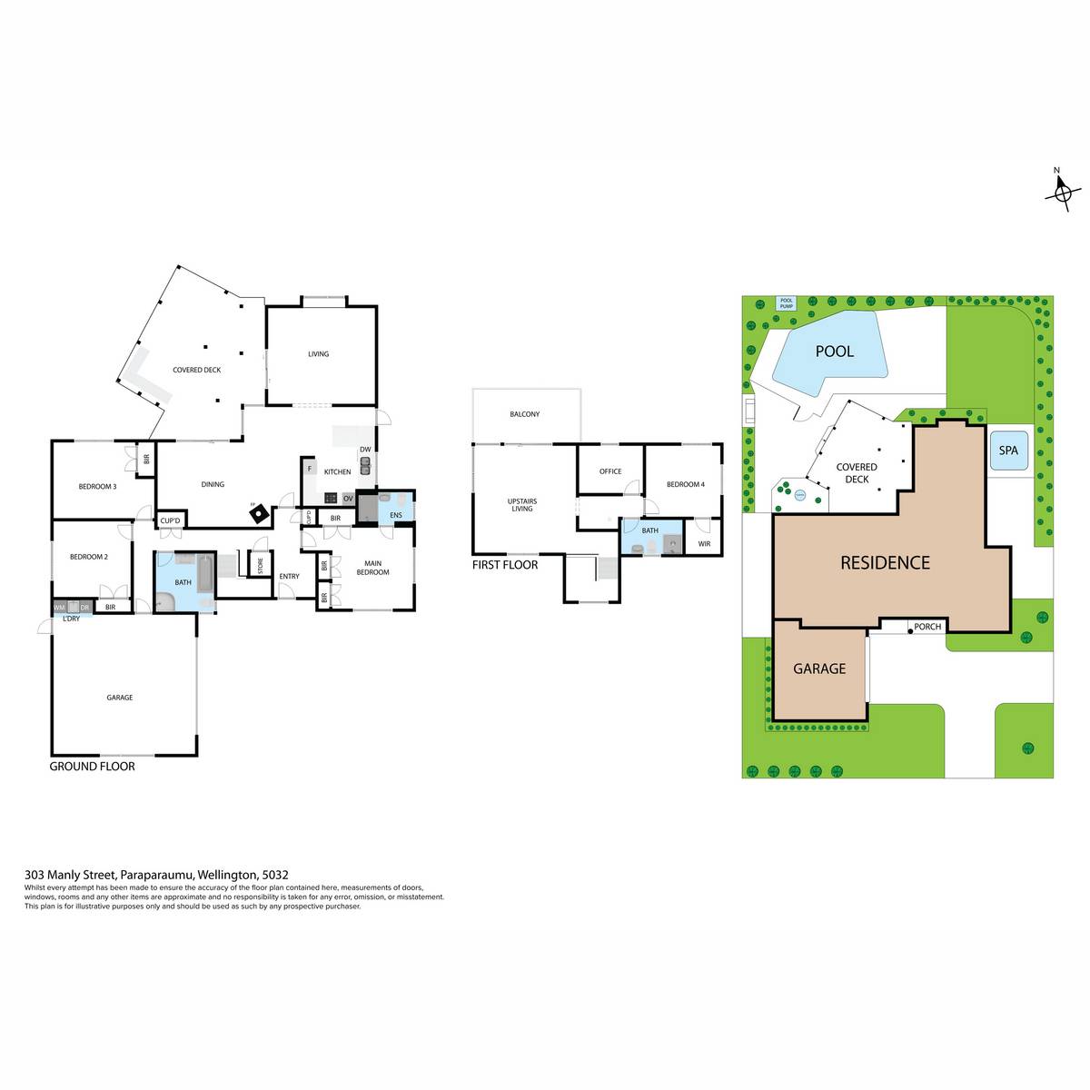 303 Manly Street, Paraparaumu Beach, Kapiti Coast, 4房, 3浴, House