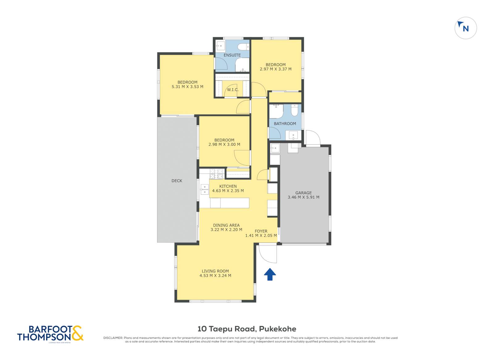 10 Taepu Road, Pukekohe, Franklin, 3部屋, 2バスルーム, House
