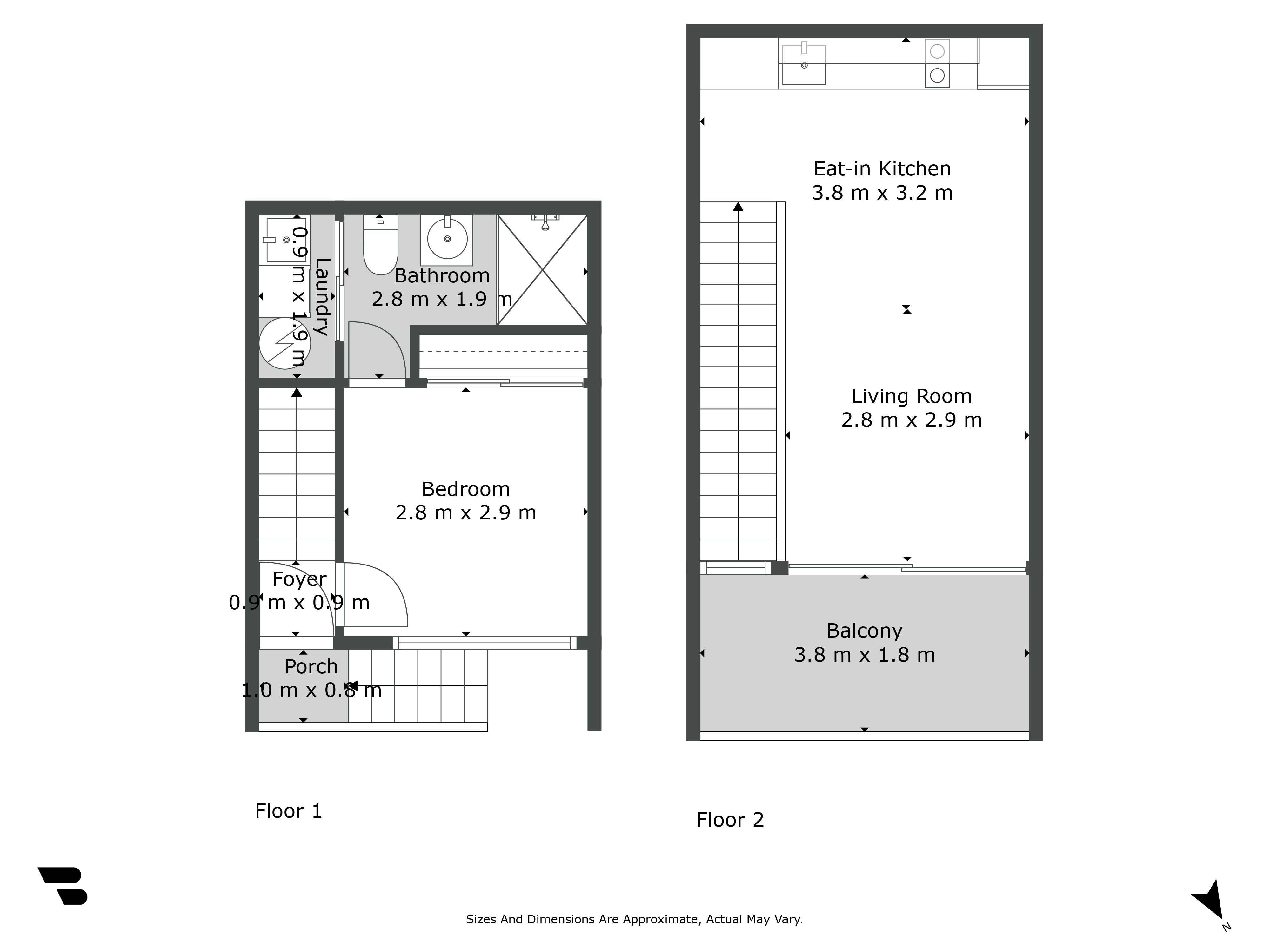 18b Fisher-Point Drive, Auckland Central, Auckland City, 1 कमरे, 1 बाथरूम, Unit